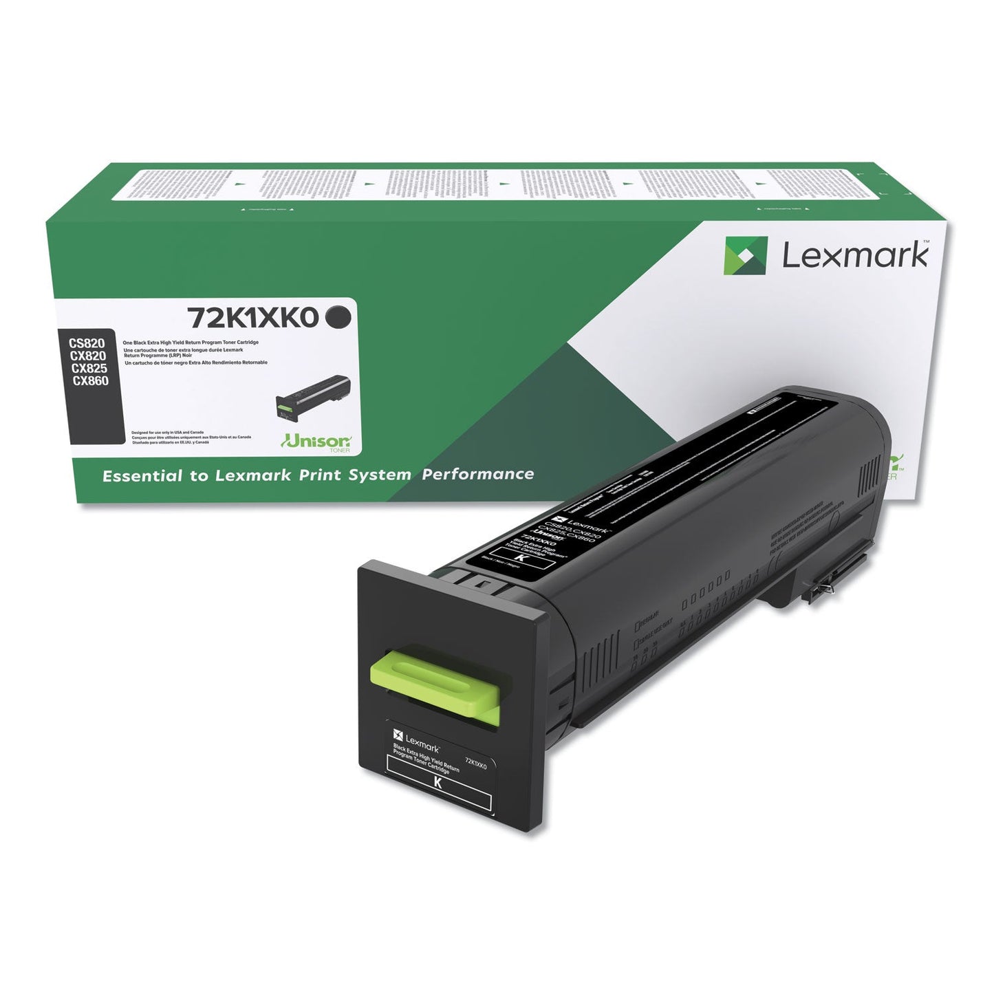 Lexmark 72K1XK0 Return Program Unison Extra High-Yield Toner, 33,000 Page-Yield, Black