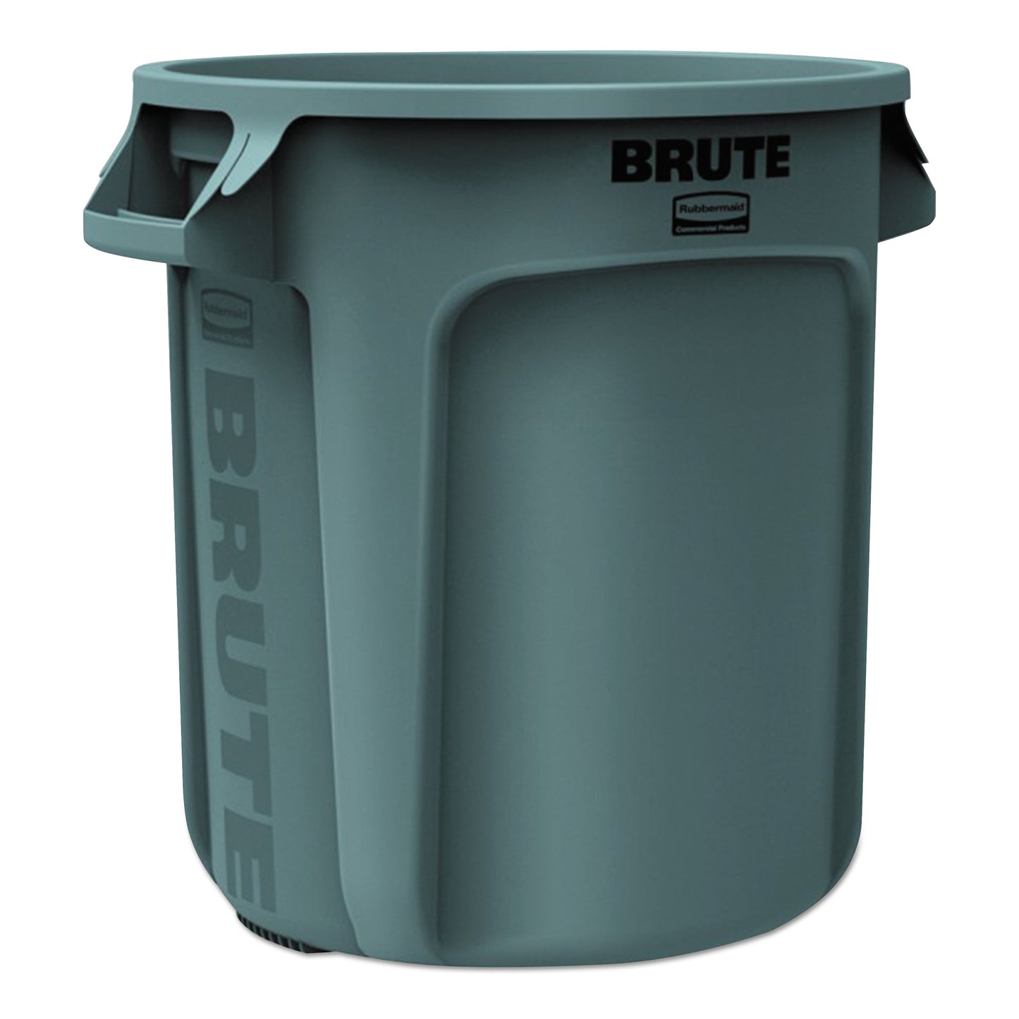 Rubbermaid Round Brute Container, Plastic, 10 gal, Gray