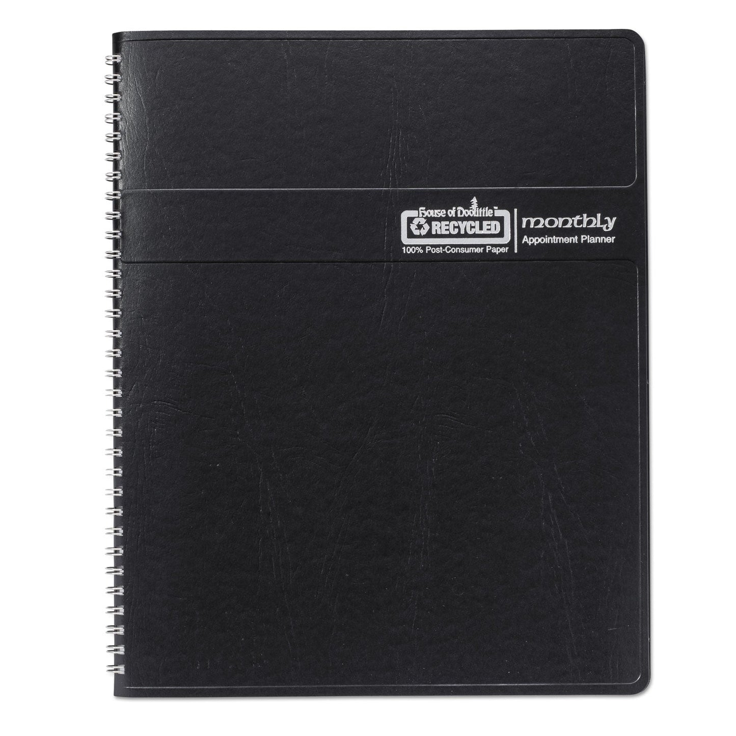 House of Doolittle 14-Month Recycled Ruled Monthly Planner, 8.75 x 6.78, Black Cover, 14-Month (Dec to Jan): 2022 to 2024