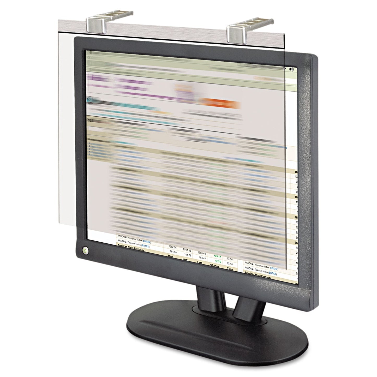 Kantek LCD Protect Privacy Antiglare Deluxe Filter, 19"-20" LCD, Silver
