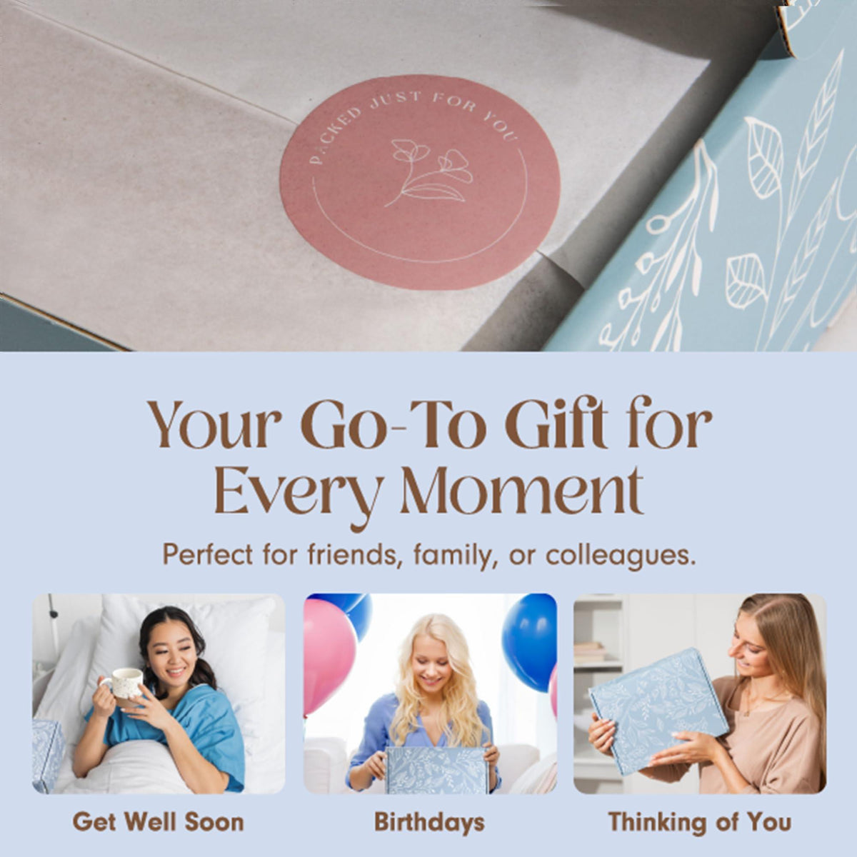 Unboxme Mini Healer Spa Gift Basket for Women – Self Care Gift Box & Wellness Care Package with Card Relaxation Gift for Birthday or Get Well Soon