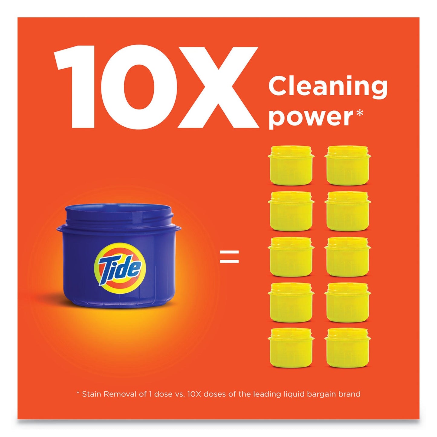 Tide HE Laundry Detergent, Original Scent, Liquid, 64 Loads, 92 oz Bottle, 4/Carton