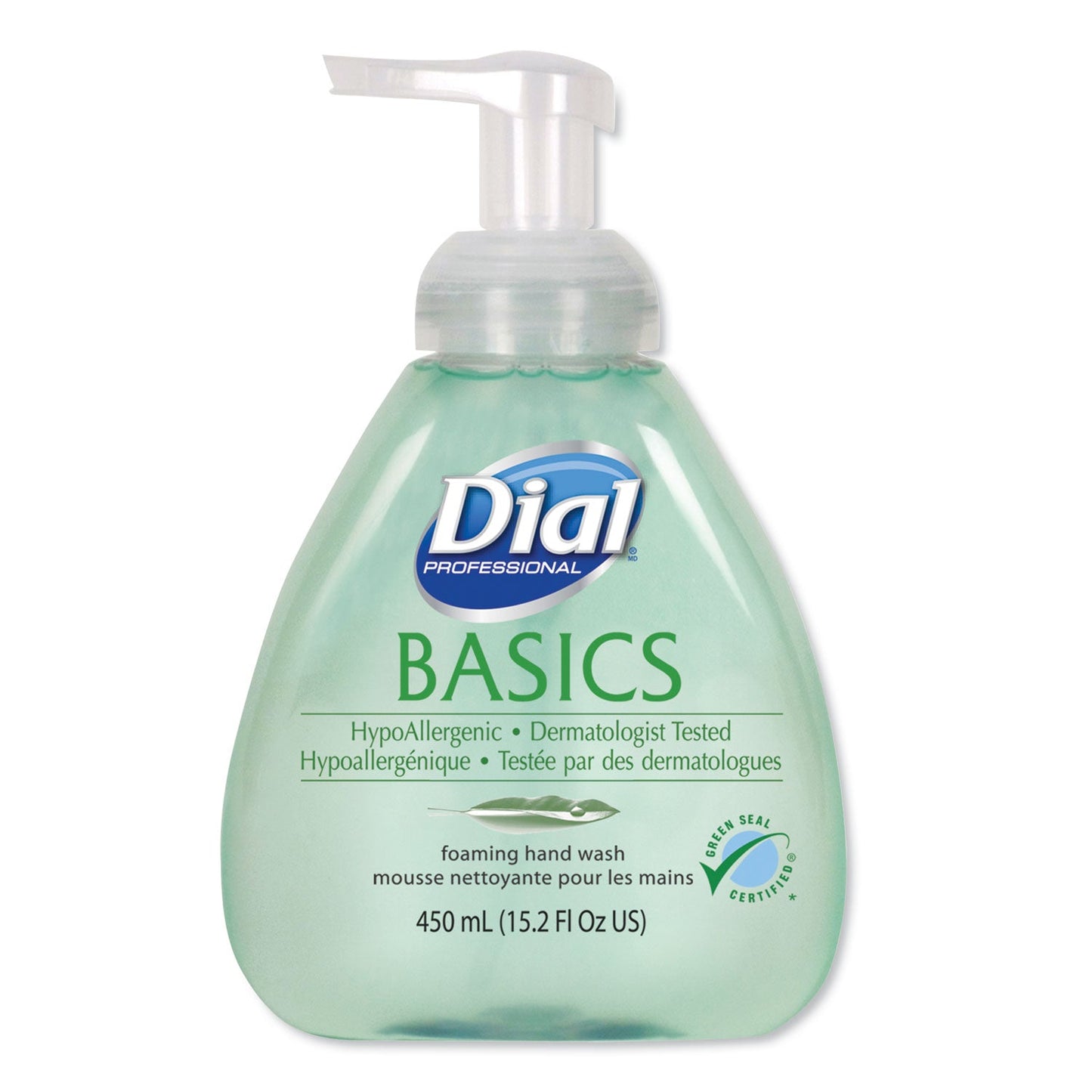 Dial Basics Hypoallergenic Foaming Hand Wash, Honeysuckle, 15.2 oz