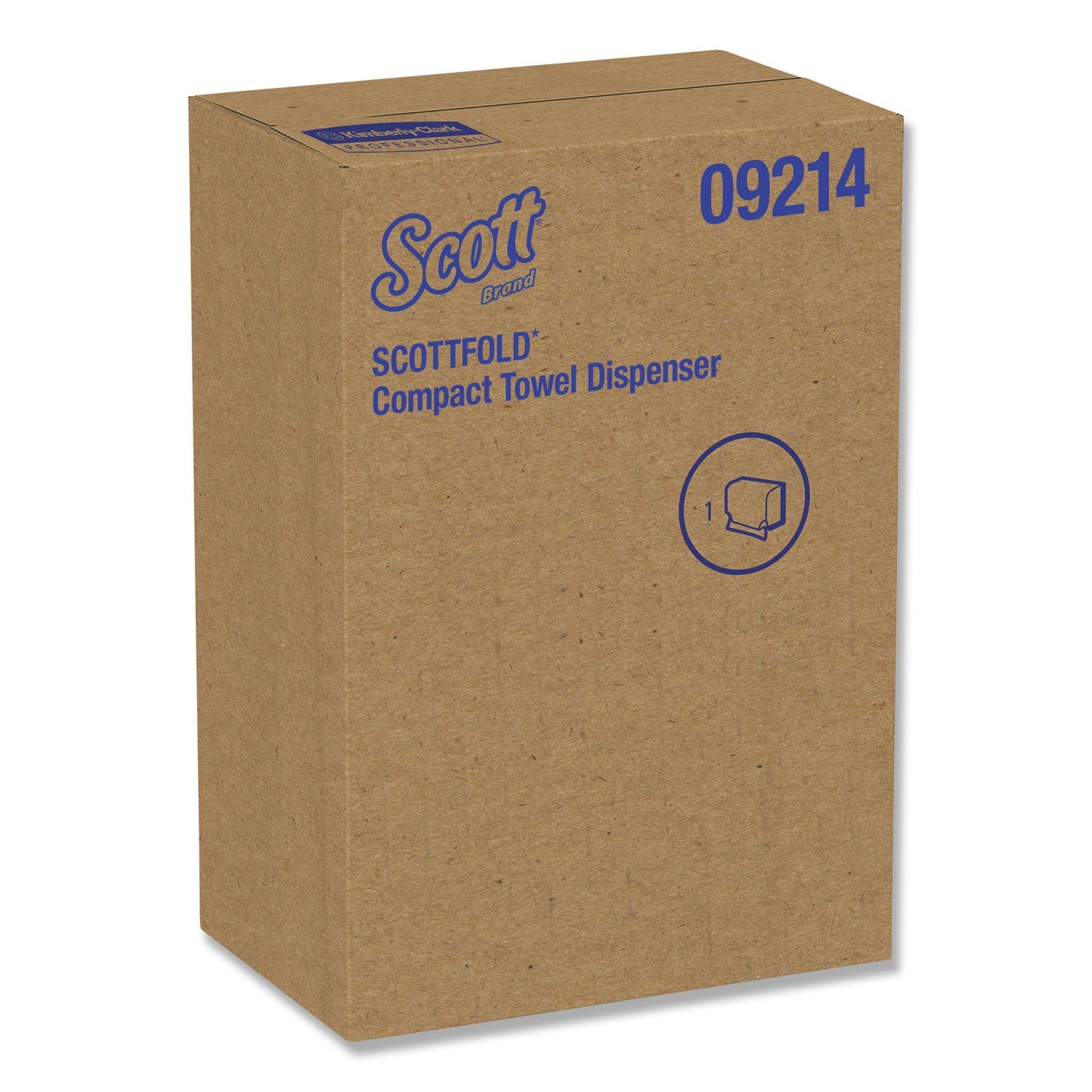 Scottfold Folded Towel Dispenser, 10.75 x 4.75 x 9, White