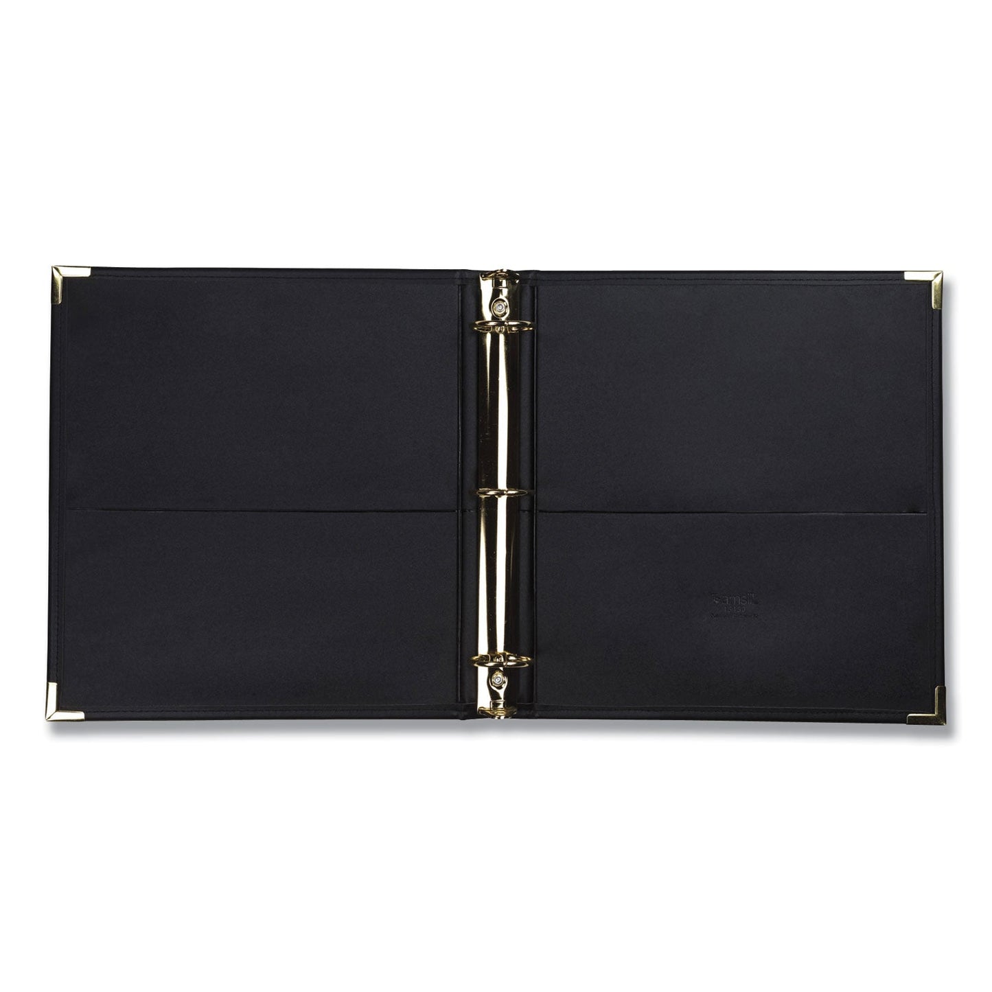 Samsill Classic Collection Ring Binder, 3 Rings, 1.5" Capacity, 11 x 8.5, Black