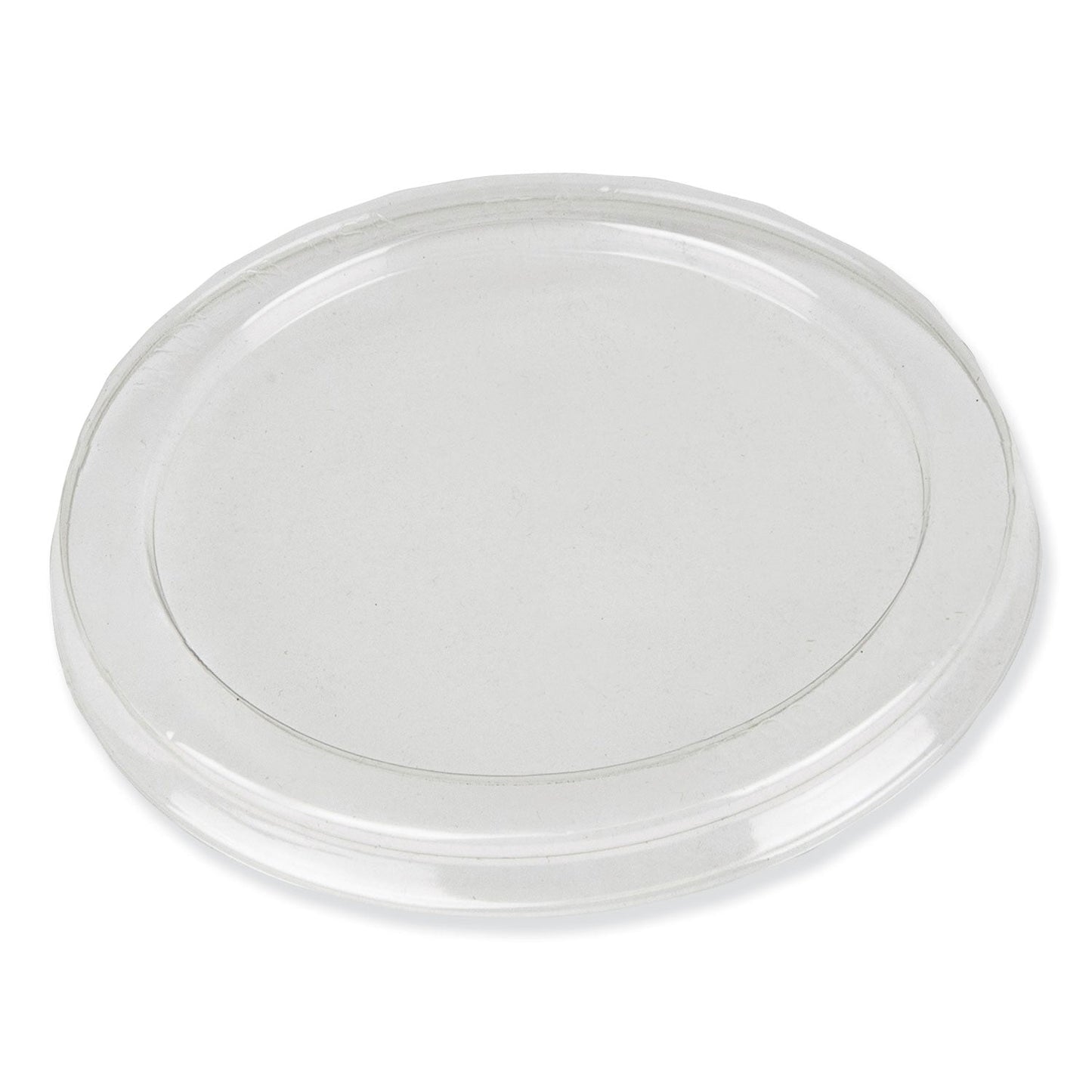 Durable Packaging Dome Lids for 3.25" Round Containers, 3.25" Diameter, Clear, Plastic, 1,000/Carton