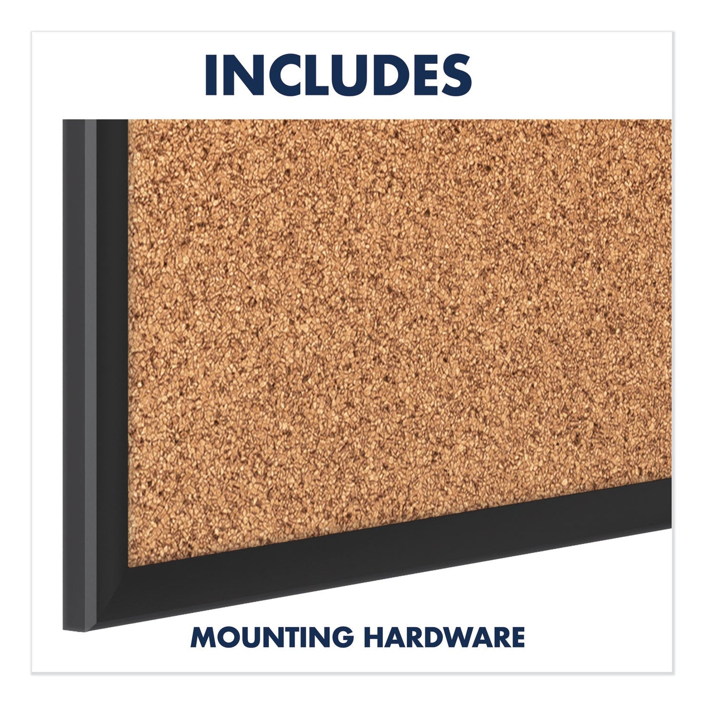 Quartet Classic Series Cork Bulletin Board, 24x18, Black Aluminum Frame