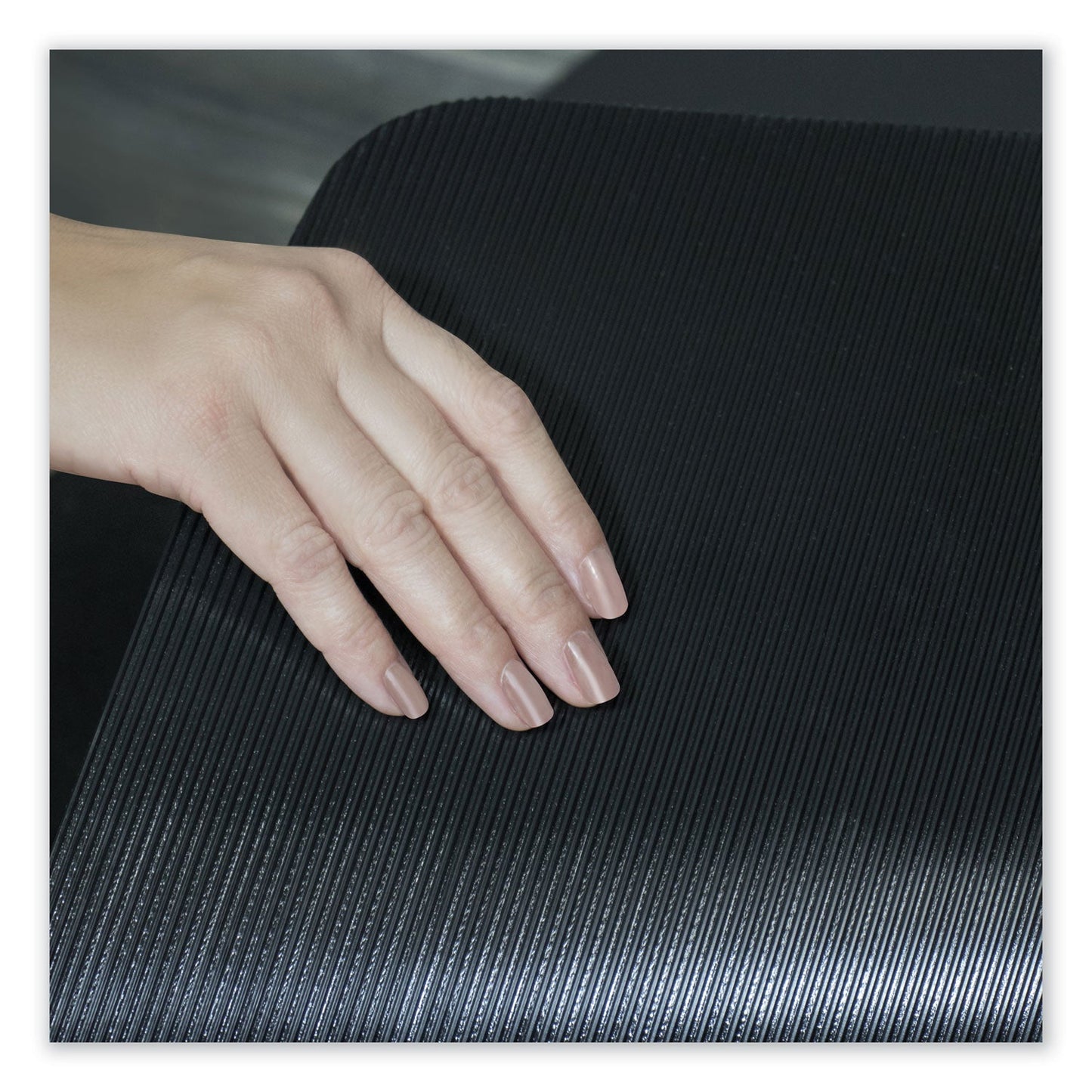 ES Robbins Game Zone Chair Mat, For Hard Floor/Medium Pile Carpet, 42 x 46, Black