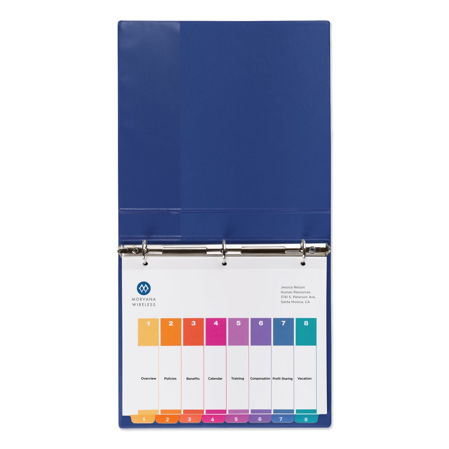 Avery Customizable TOC Ready Index Multicolor Tab Dividers, Uncollated, 8-Tab, 1 to 8, 11 x 8.5, White, 24 Sets