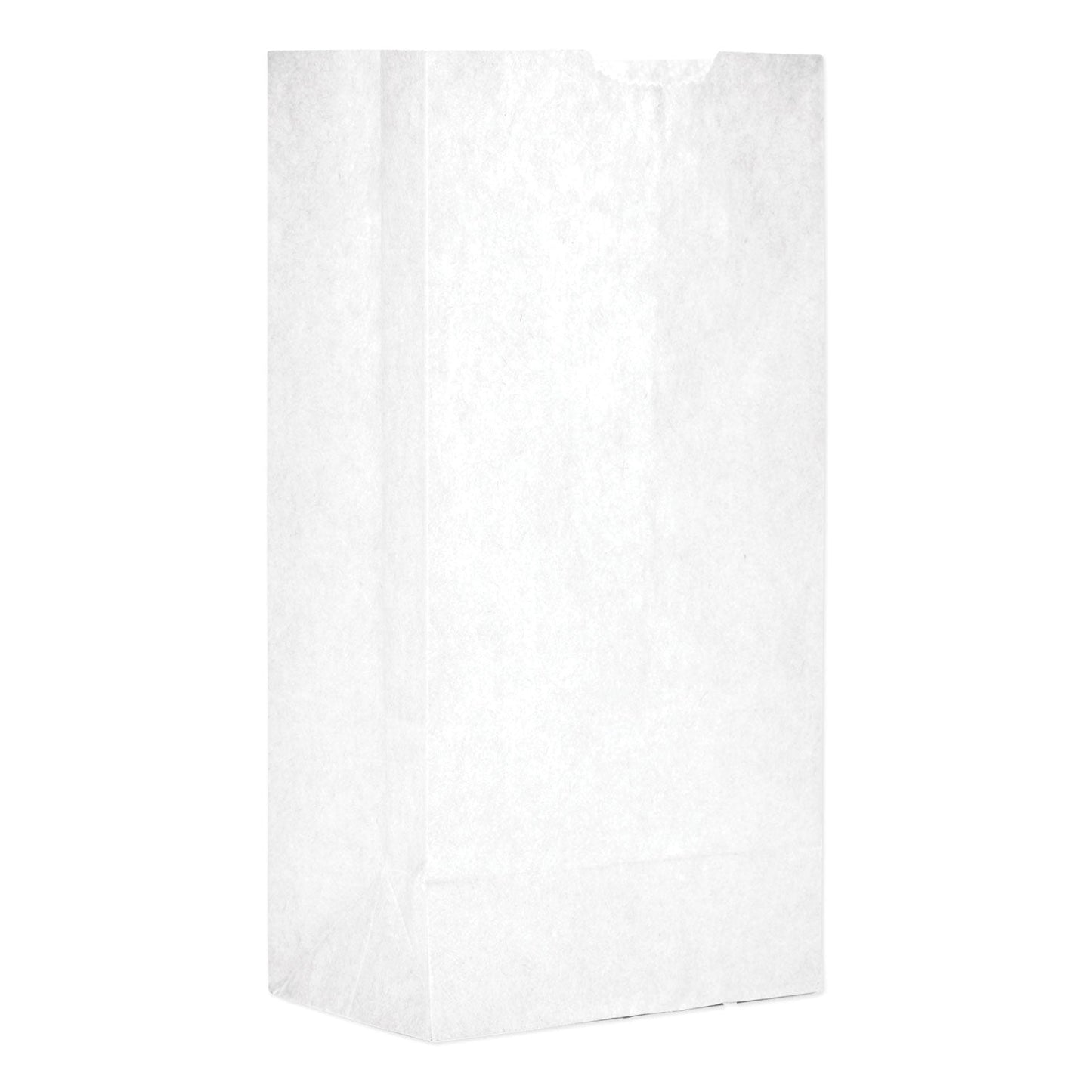 General Grocery Paper Bags, 30 lb Capacity, #4, 5" x 3.33" x 9.75", White, 500 Bags