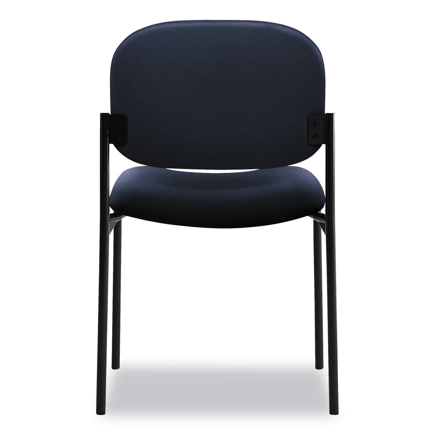 HON VL606 Stacking Guest Chair without Arms, Supports Up to 250 lb, Navy Seat/Back, Black Base