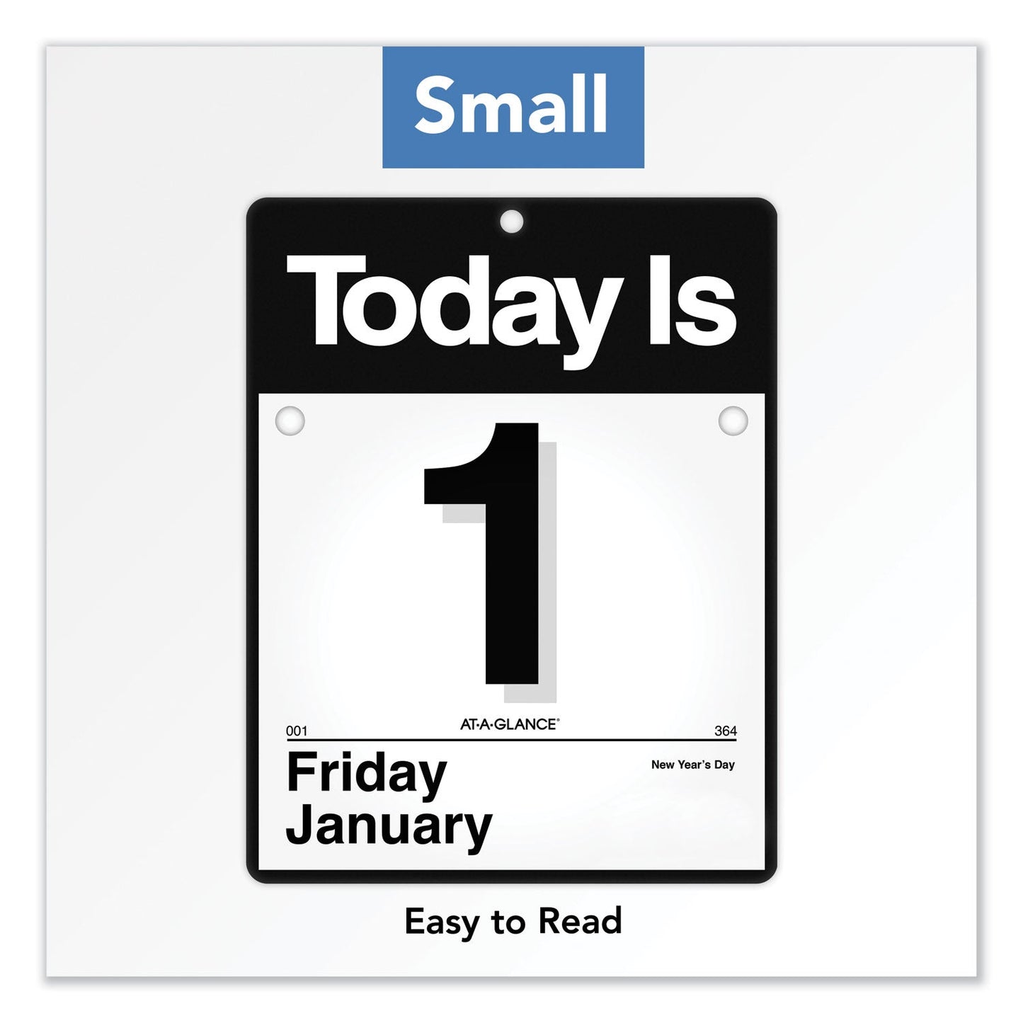 AT-A-GLANCE Today Is Wall Calendar, 9.5 x 12, White Sheets, 12-Month (Jan to Dec): 2023