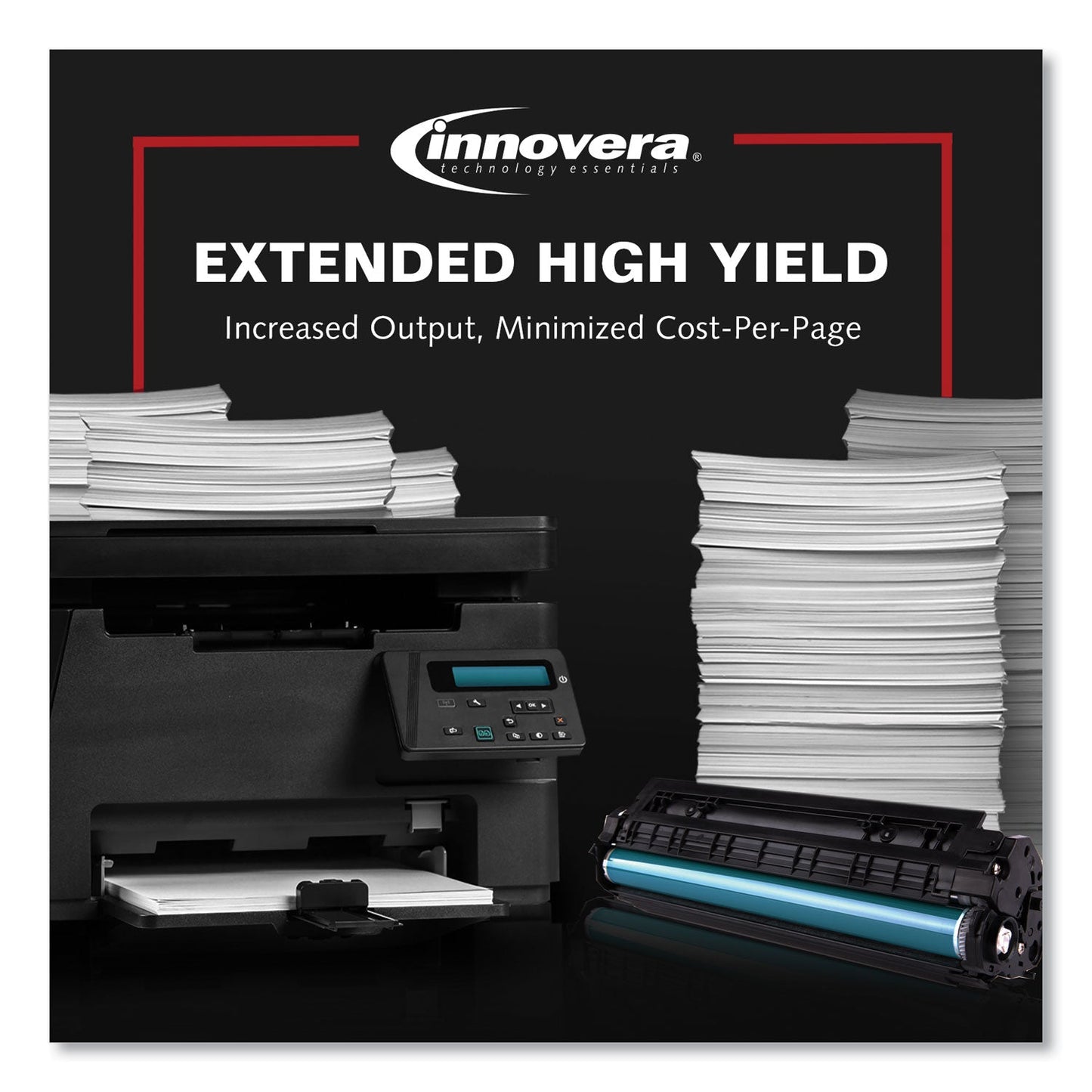 Innovera Remanufactured Black Ultra High-Yield Toner, Replacement for MS811/MX811, 45,000 Page-Yield