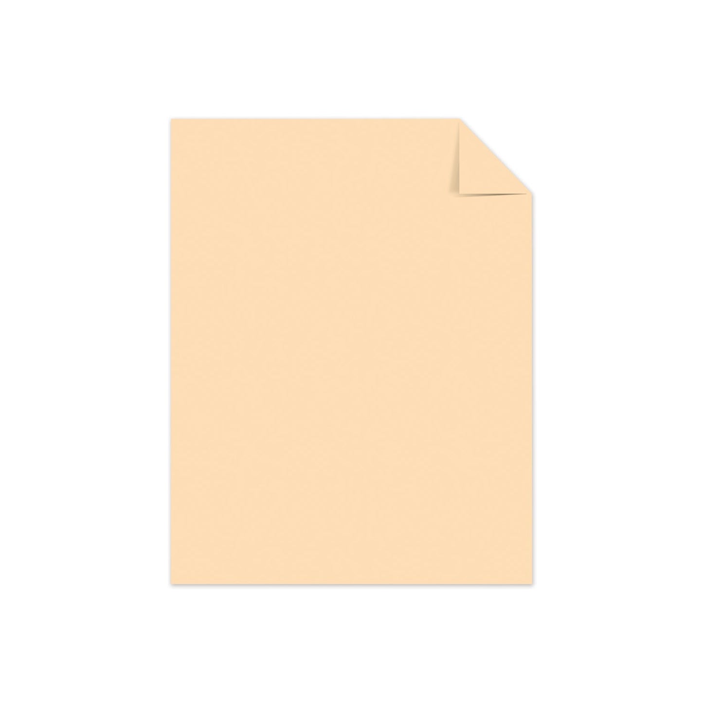 Astrobrights Color Cardstock, 65 lb Cover Weight, 8.5 x 11, Punchy Peach, 250/Pack