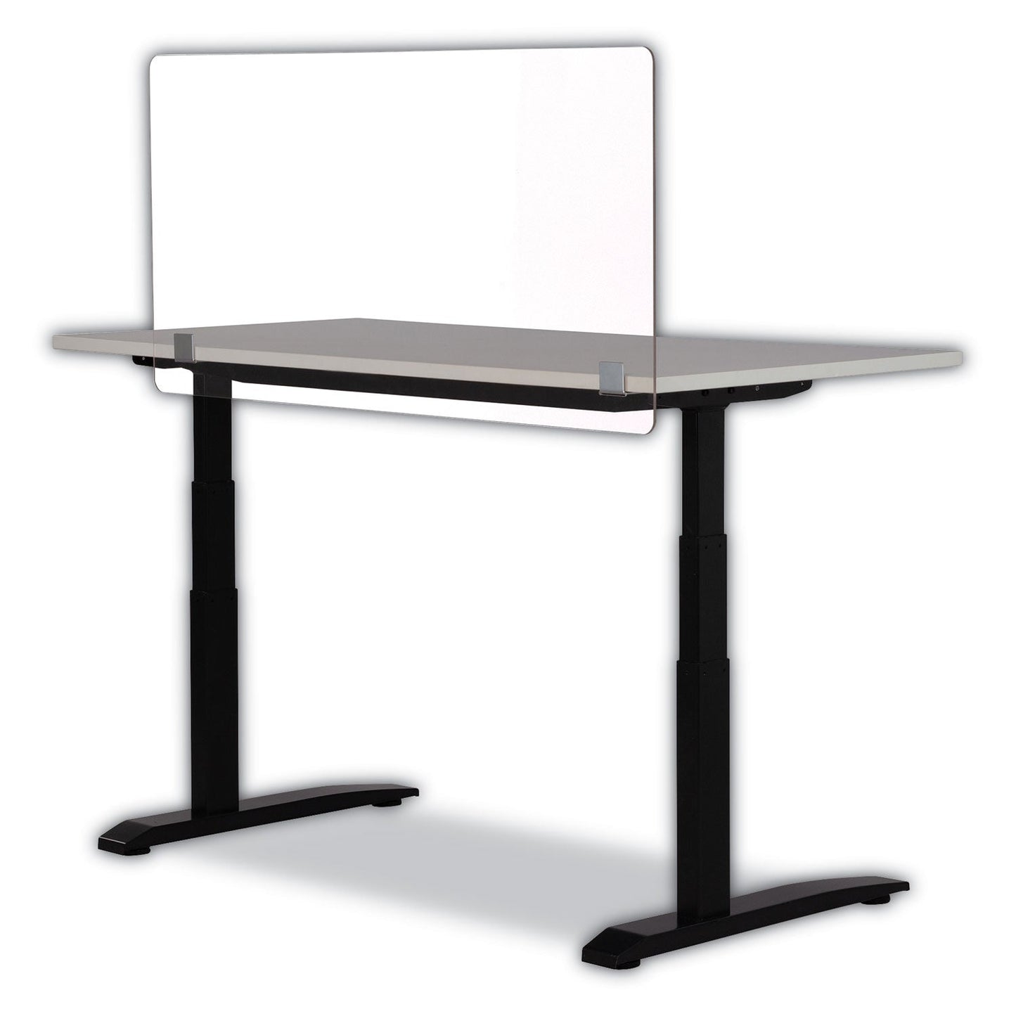 Safco 7516 Series Wellness Panel, 47.5 x 2.5 x 23.5, Acrylic, Clear