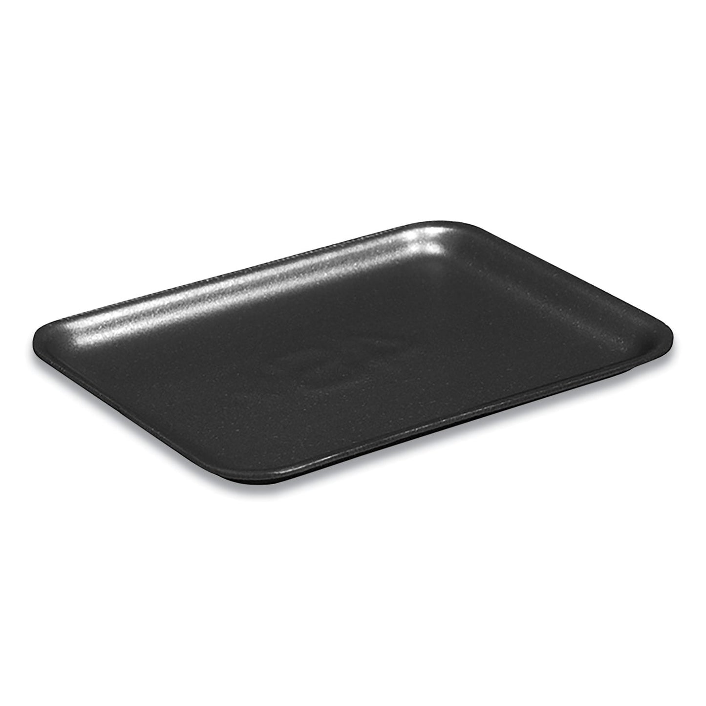 Pactiv Evergreen Supermarket Tray, #4PZ, 9.25 x 7.25 x 1.38, Black, Foam, 400/Carton