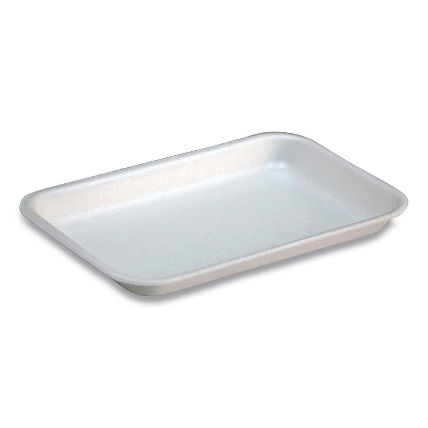 Pactiv Evergreen Supermarket Tray, #17S, 8.3 x 4.8 x 0.65, White, Foam, 1,000/Carton