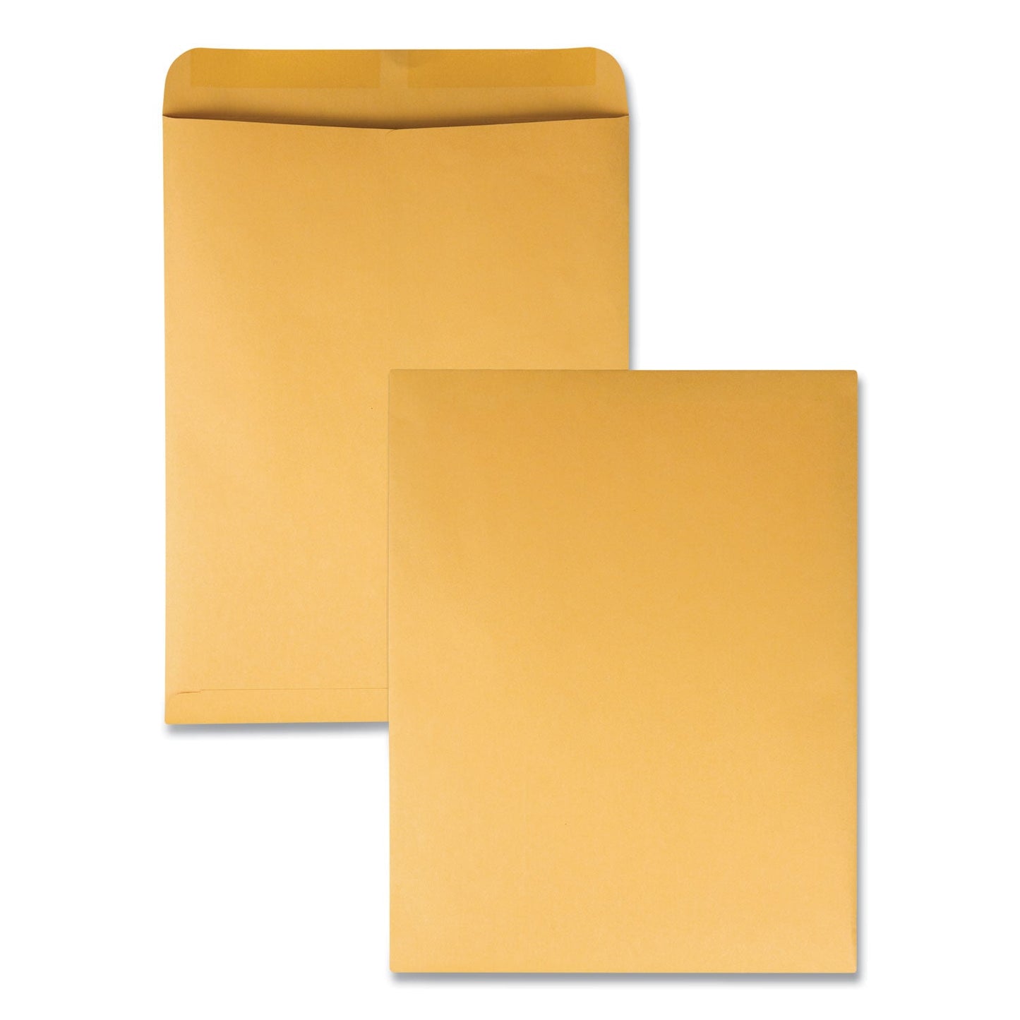 Quality Park Catalog Envelope, 28 lb Bond Weight Kraft, #15 1/2, Square Flap, Gummed Closure, 12 x 15.5, Brown Kraft, 100/Box