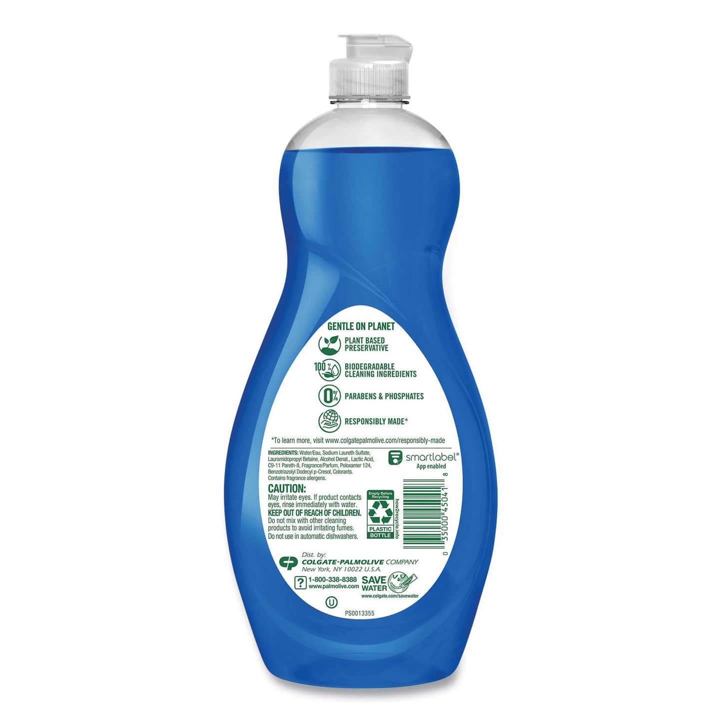 Ultra Palmolive Dishwashing Liquid, Unscented, 20 oz Bottle, 9/Carton