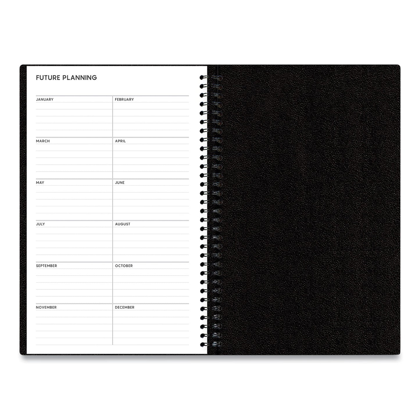 Blue Sky Aligned Daily Appointment Planner, 8 x 5, Black Cover, 12-Month (Jan to Dec): 2023