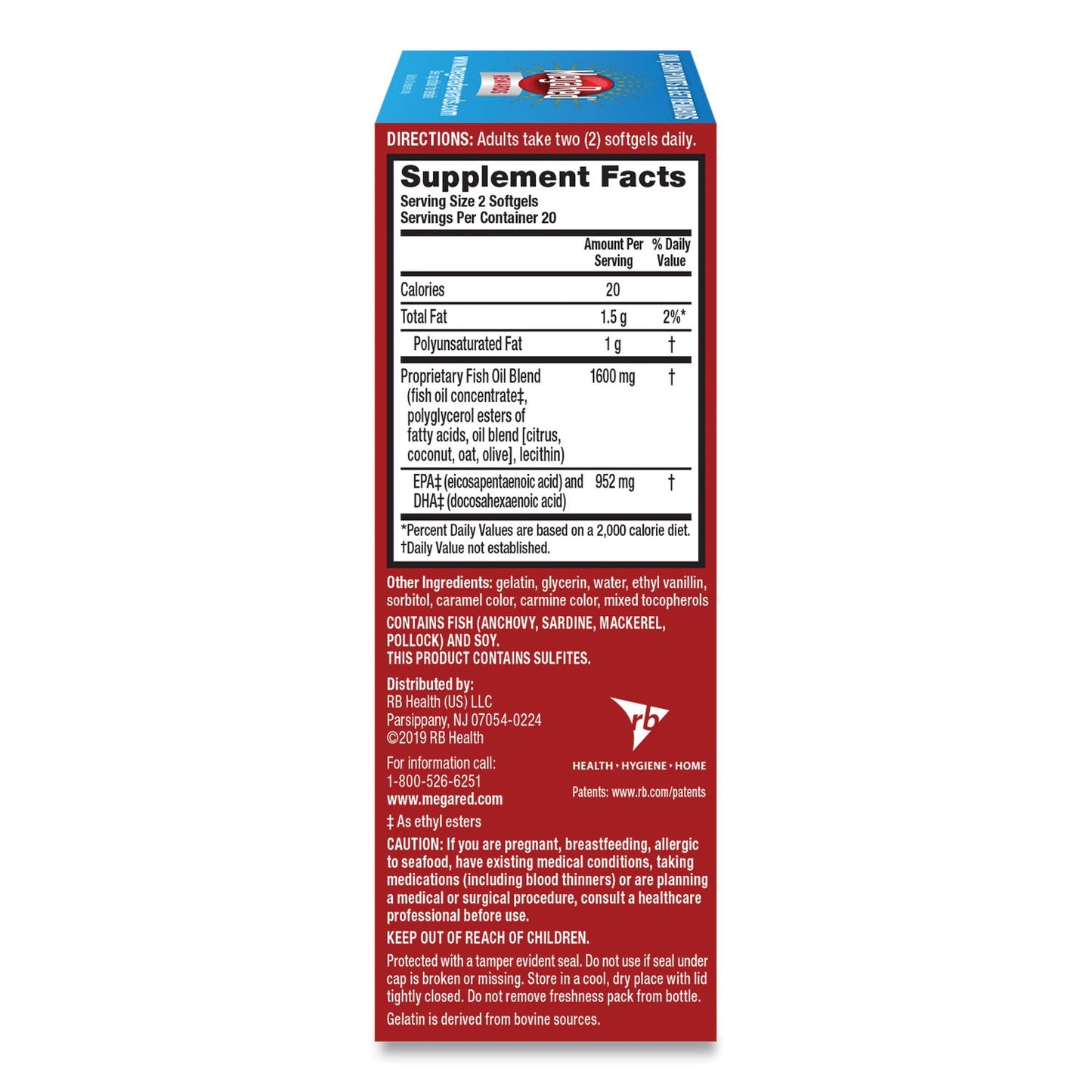 MegaRed Advanced 6X Absorption Omega, 800 mg, 40 Count