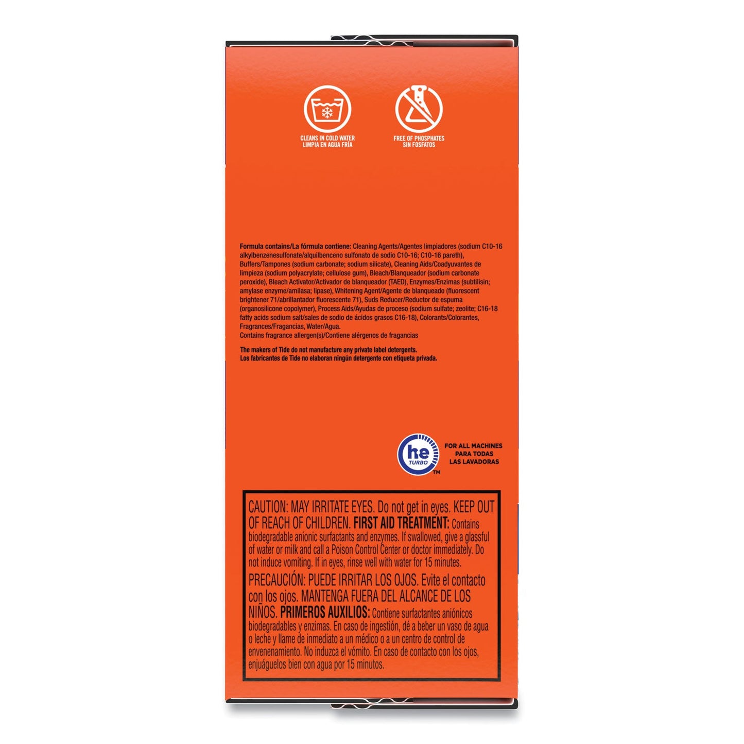 Tide HE Laundry Detergent, Original Scent, Powder, 95 oz Box, 3/Carton