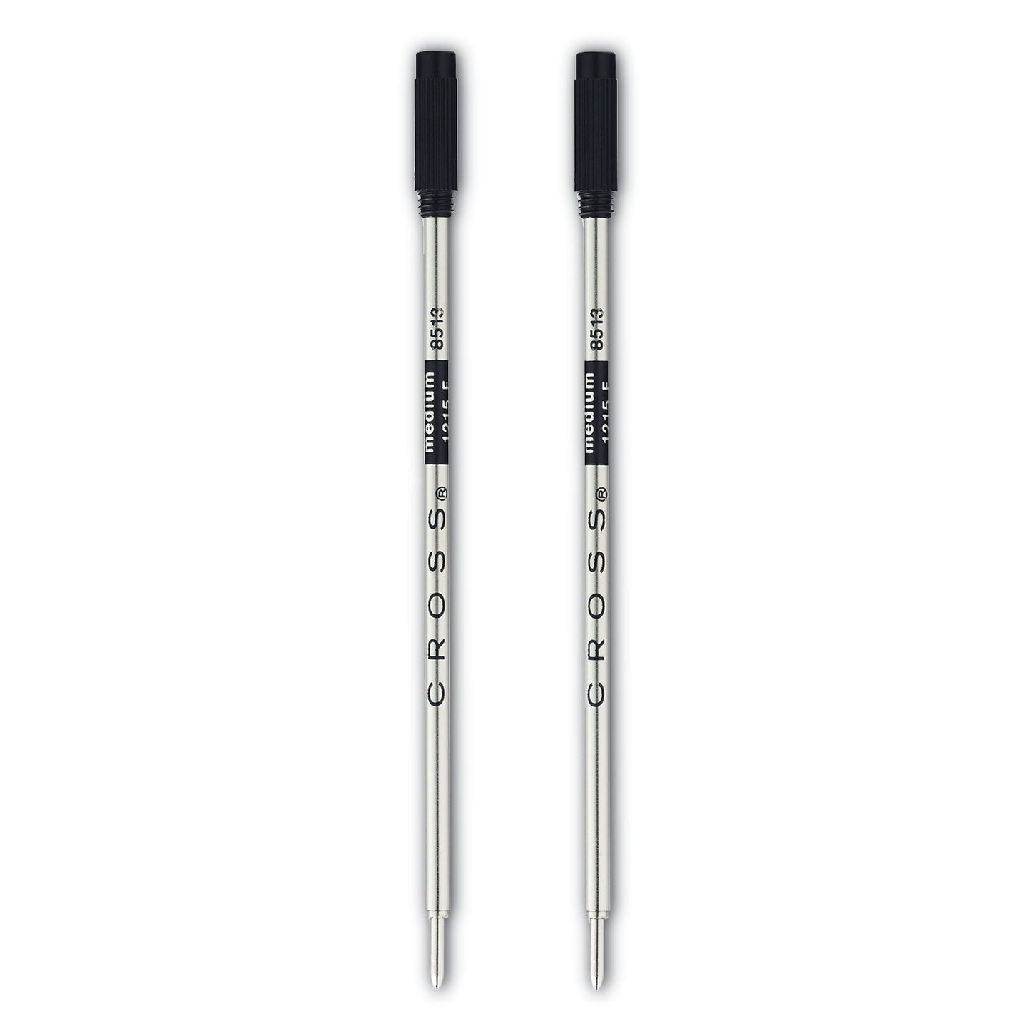 Cross Refills for Cross Ballpoint Pens, Medium Conical Tip, Black Ink, 2/Pack