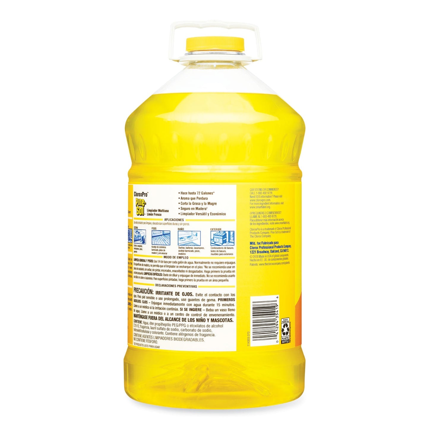 Pine-Sol All Purpose Cleaner, Lemon Fresh, 144 oz Bottle