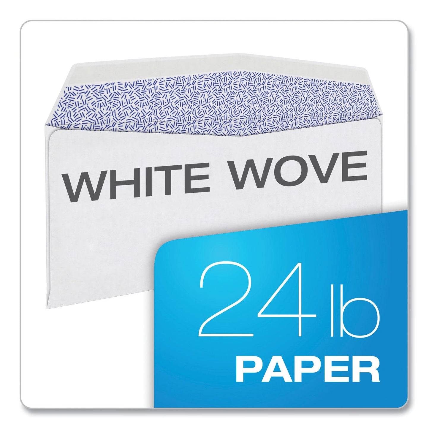 TOPS 1099 Double Window Envelope, Commercial Flap, Gummed Closure, 3.75 x 8.75, White, 24/Pack