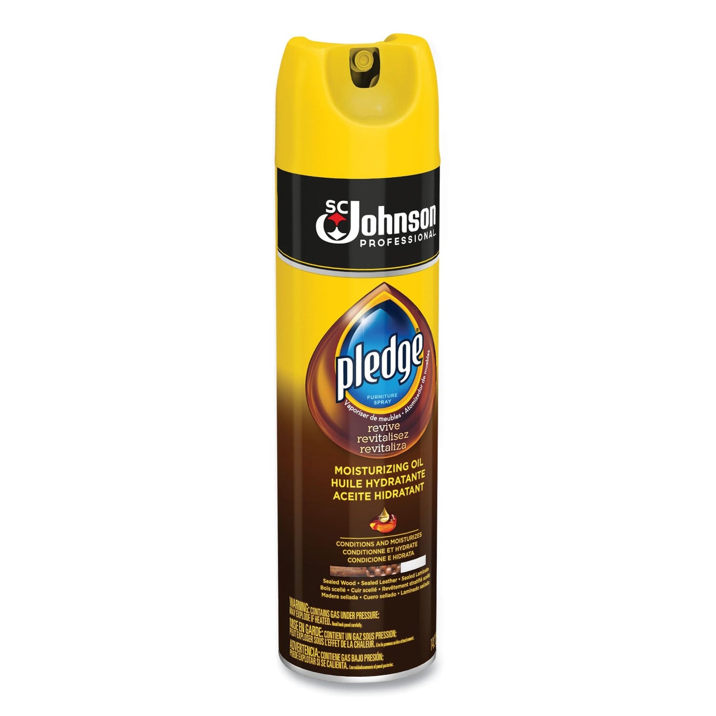 Pledge Furniture Polish, Revive Moisturizing Oil, 14.2 oz Can