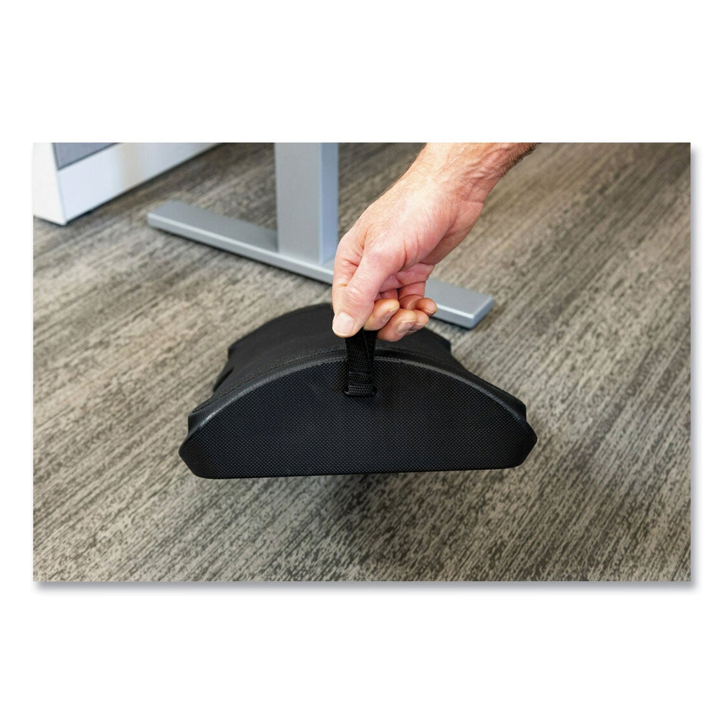 3M Foot Rest for Standing Desks, 19.98w x 11.97d x 4.2h, Black