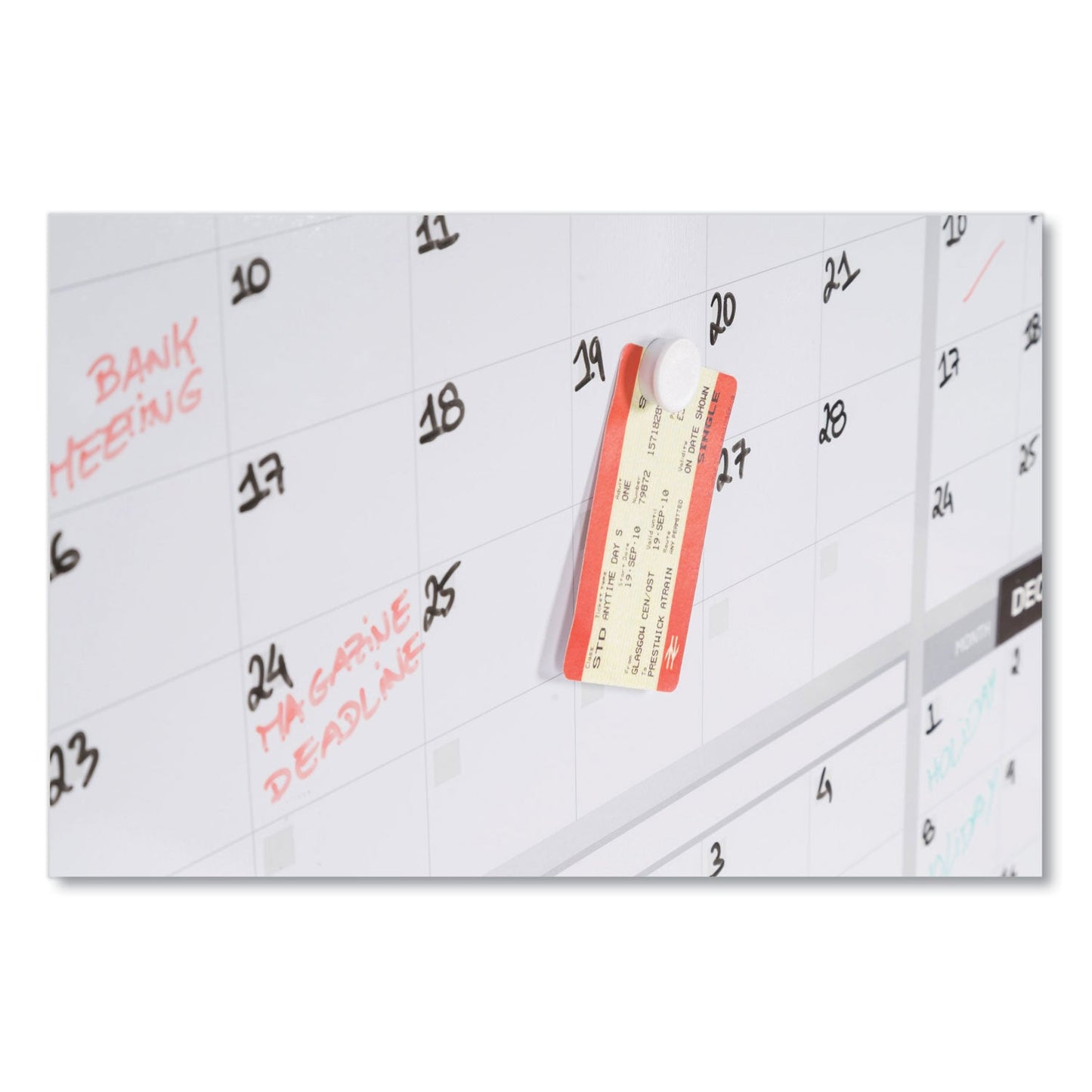 MasterVision 12 Month Planner, 48x36, Aluminum Frame