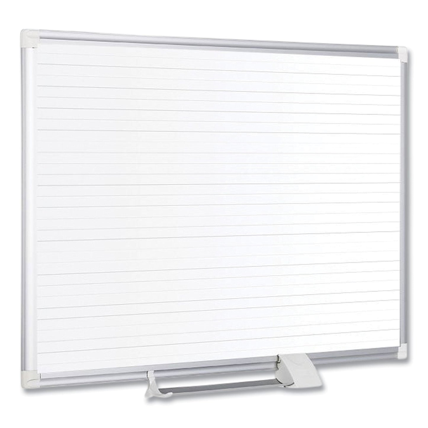 MasterVision Ruled Planning Board, 48 x 36, White/Silver