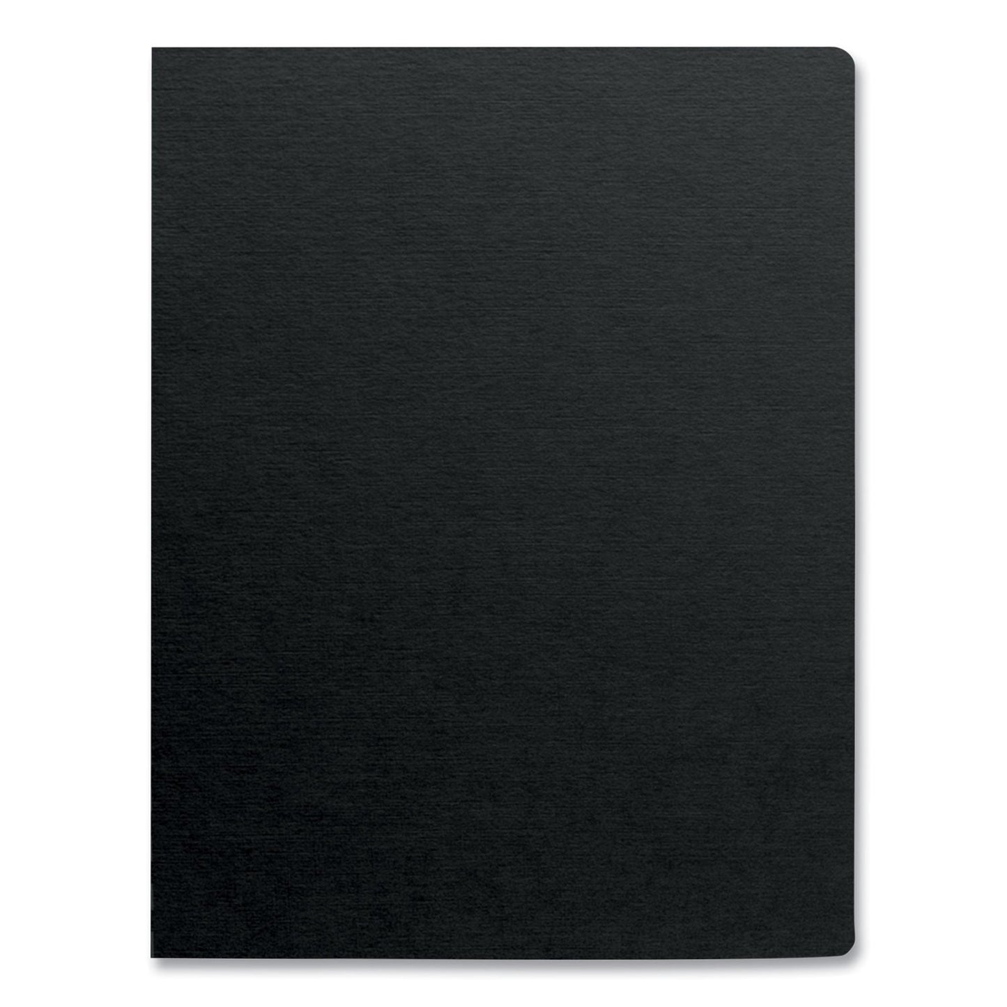 Fellowes Futura Presentation Covers for Binding Systems, Opaque Black, 11.25 x 8.75, Unpunched, 25/Pack