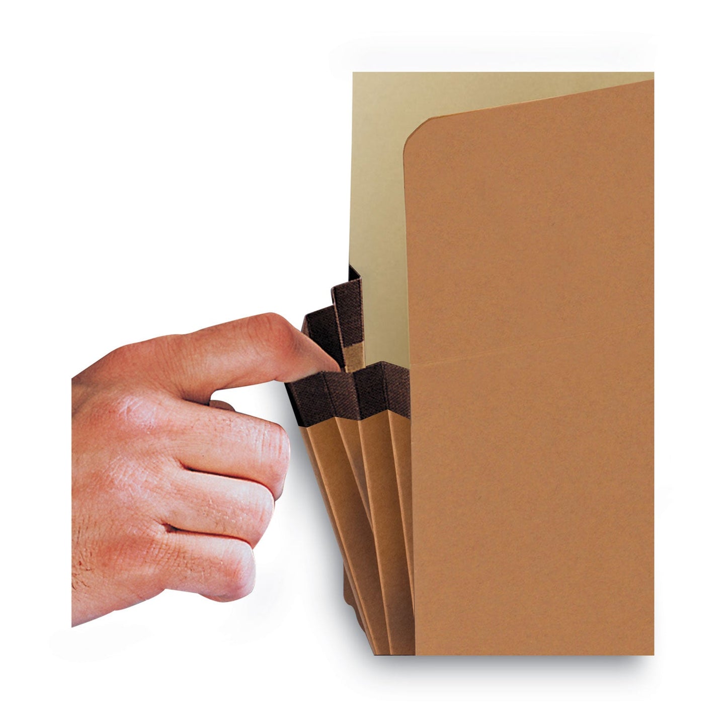 Smead Redrope Drop Front File Pockets, 3.5" Expansion, Letter Size, Redrope, 50/Box
