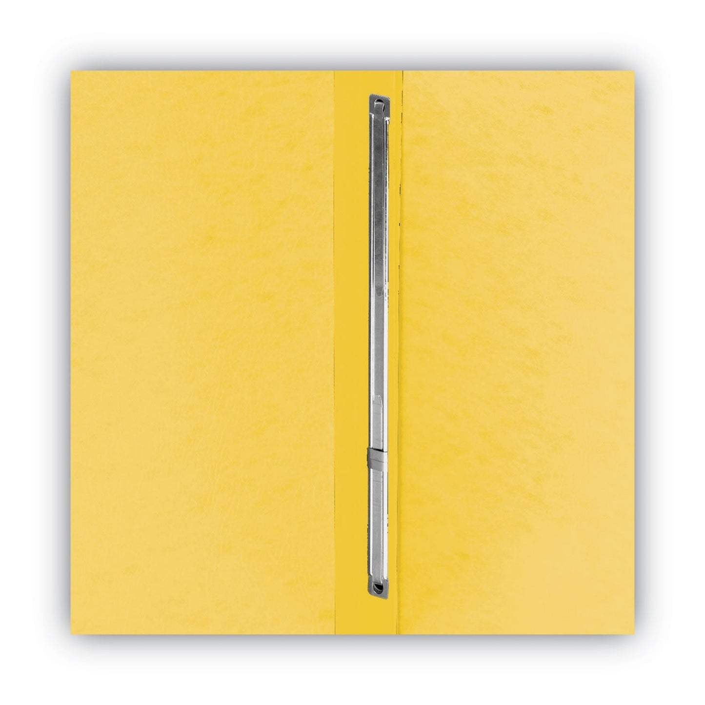 Smead Prong Fastener Premium Pressboard Report Cover, Two-Piece Prong Fastener, 3" Capacity, 8.5 x 11, Yellow/Yellow