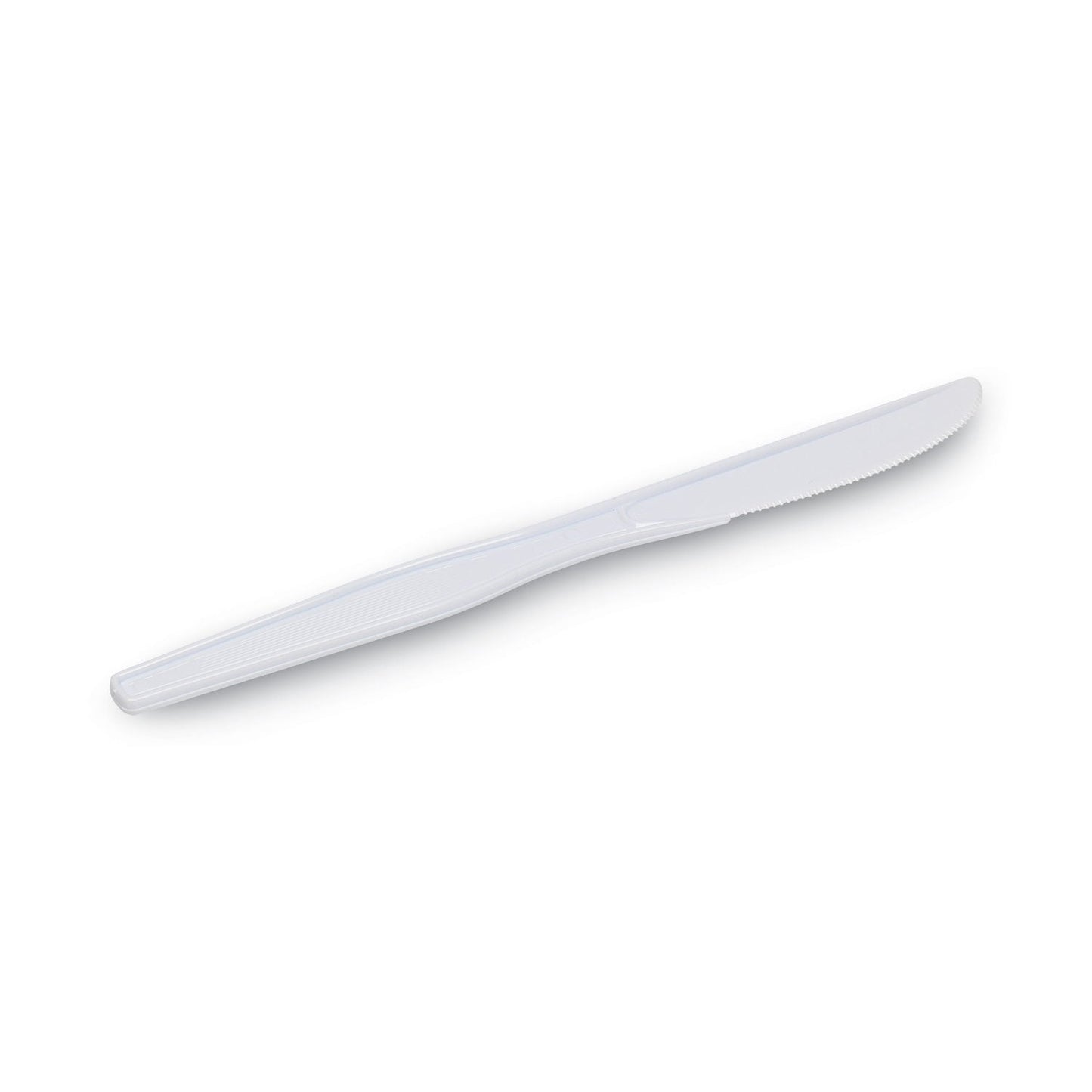 Dixie Plastic Cutlery, Heavy Mediumweight Knife, 100/Box