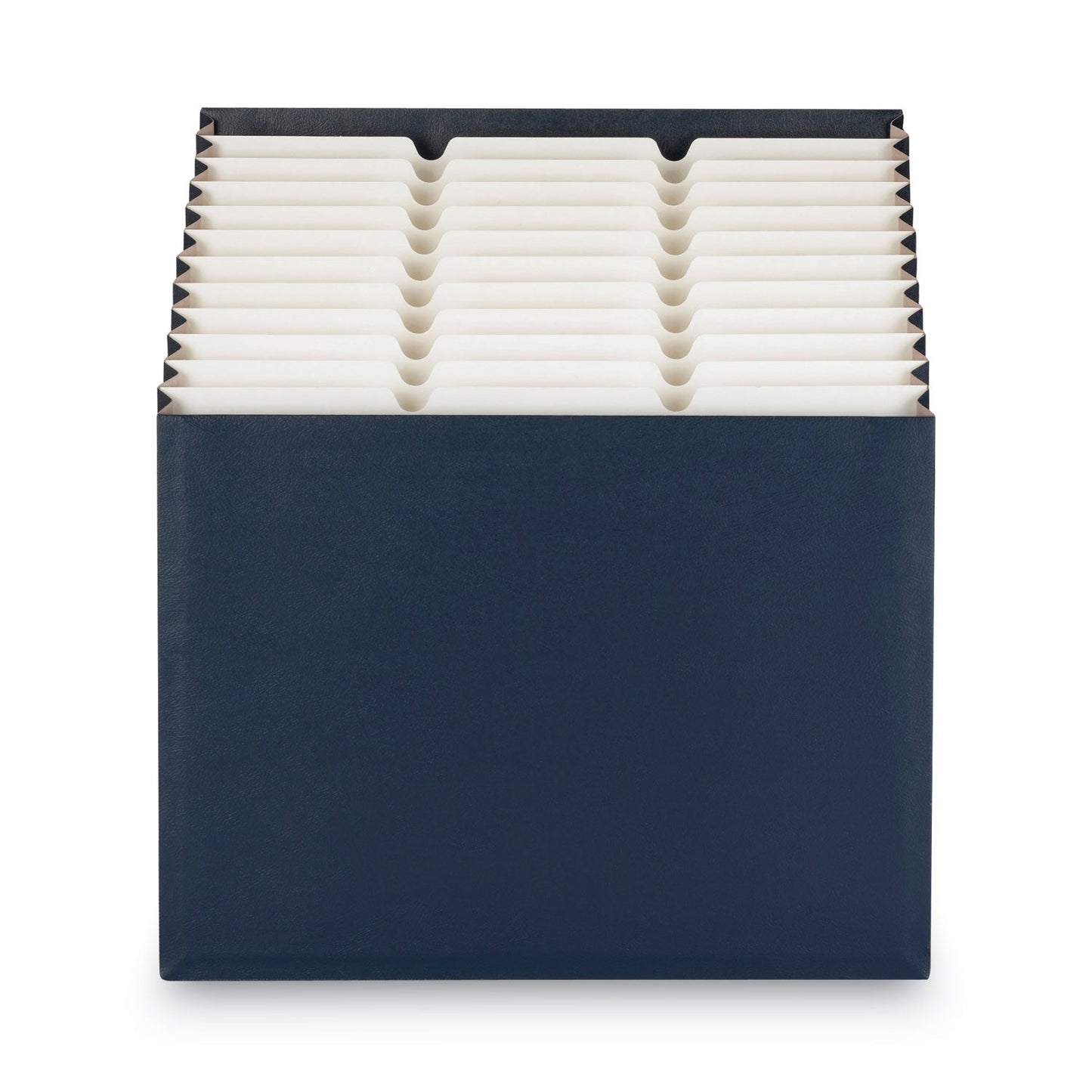 Smead Stadium File, 12 Sections, 1/12-Cut Tabs, Letter Size, Navy