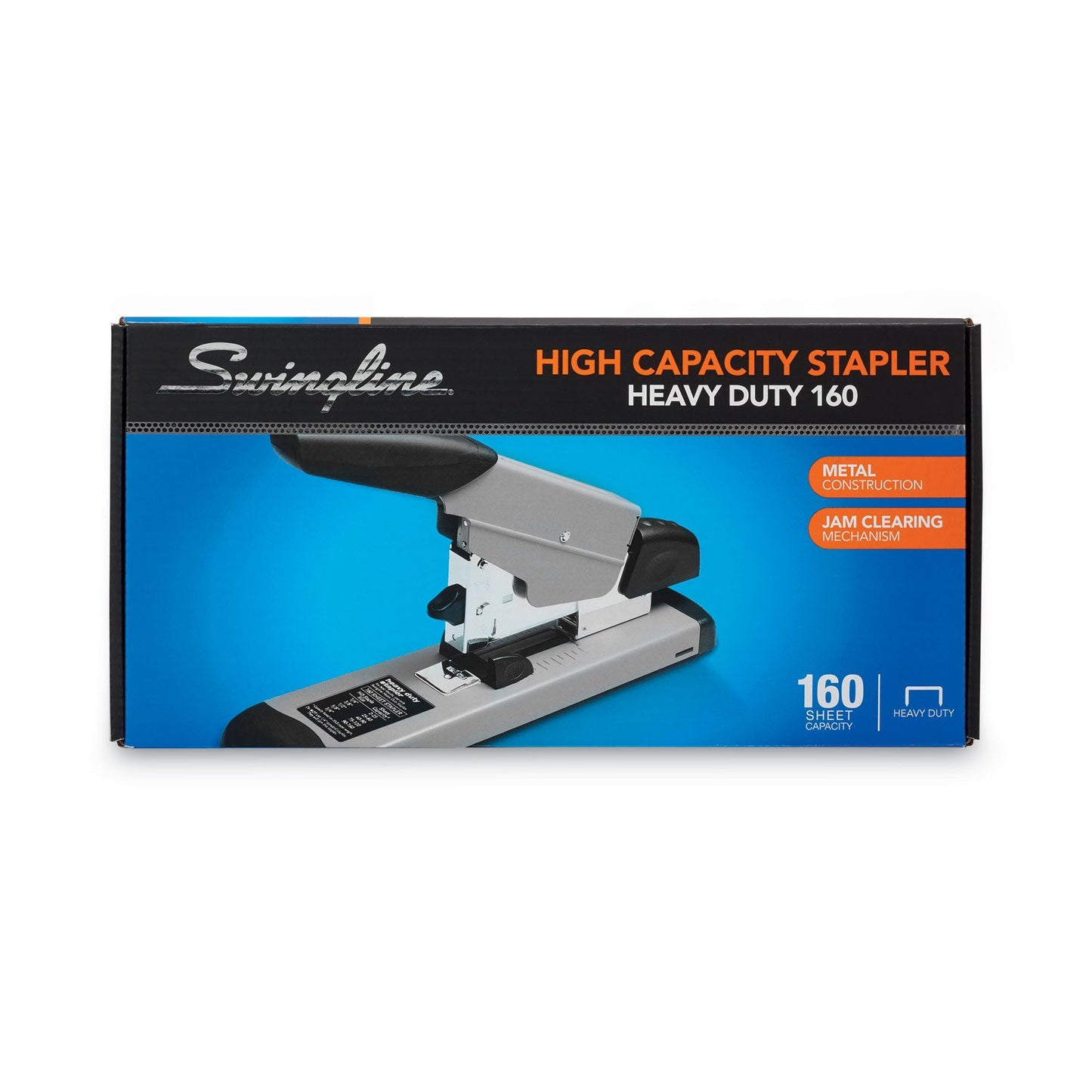 Swingline Heavy-Duty Stapler, 160-Sheet Capacity, Black/Gray