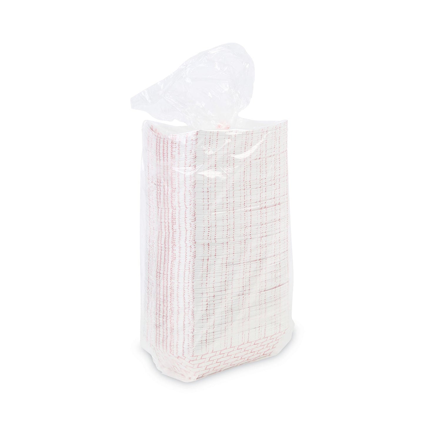 Boardwalk Paper Food Baskets, 0.25 lb Capacity, 2.69 x 1.05 x 4, Red/White, 1,000/Carton