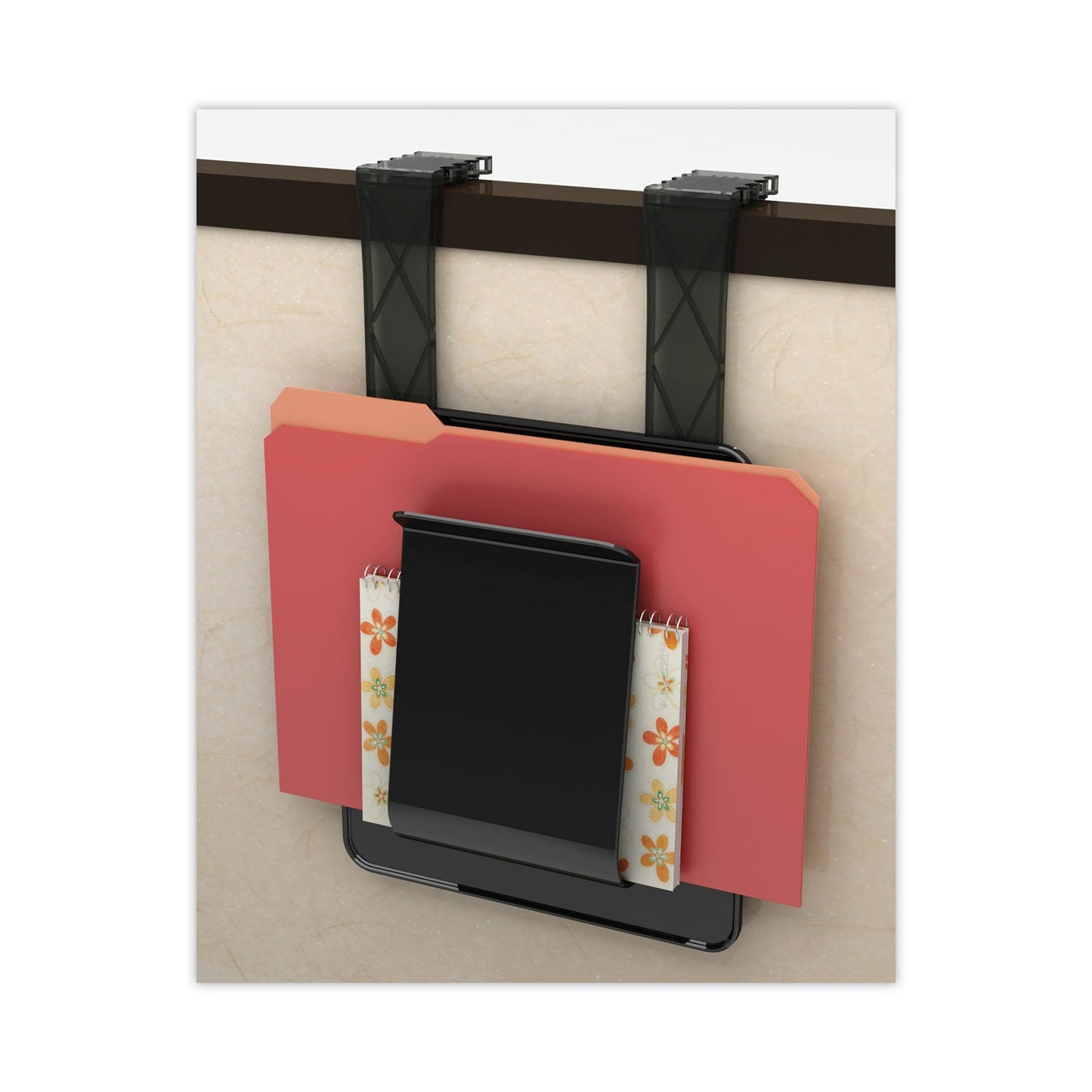deflecto Stand Tall Wall File, Legal/Letter/Oversized Size, 9.25" x 10.63", Black