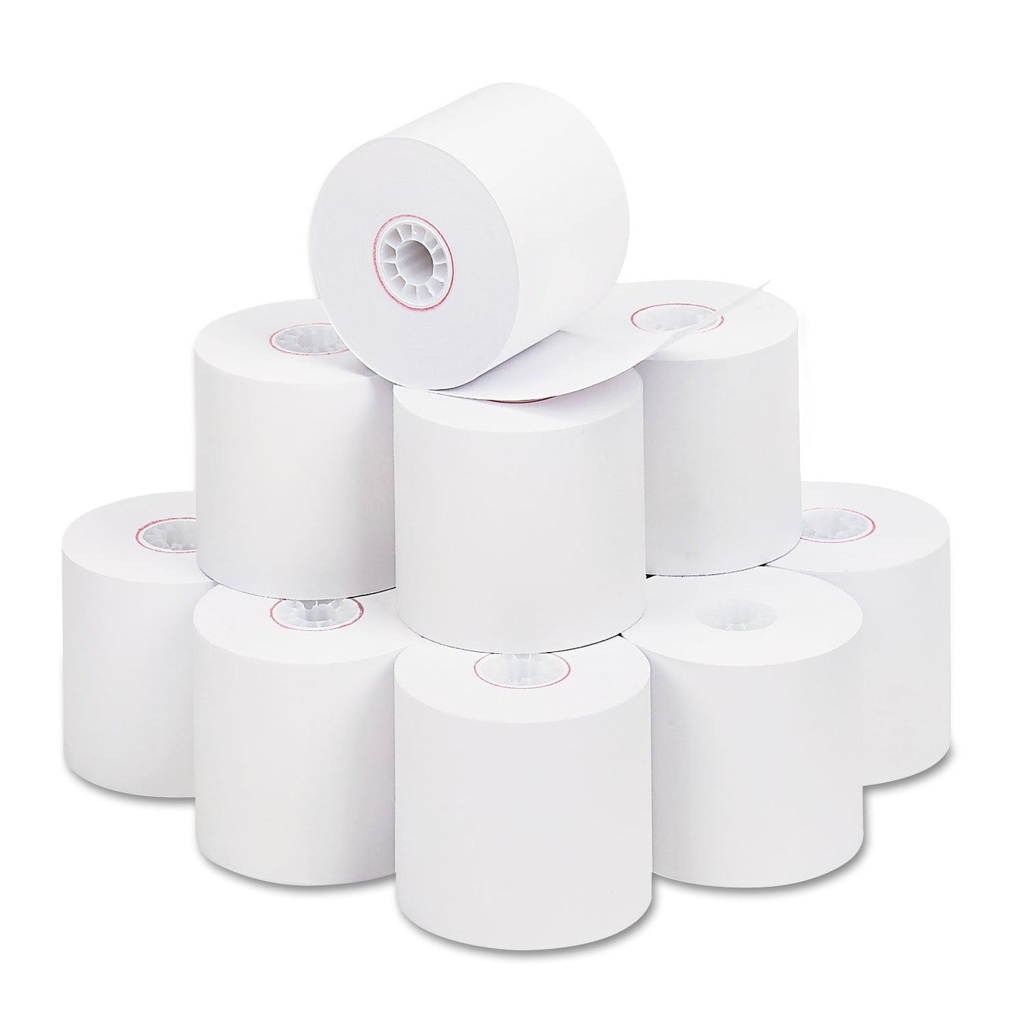 Iconex Impact Bond Paper Rolls, 2.25" x 150 ft, White, 12/Pack