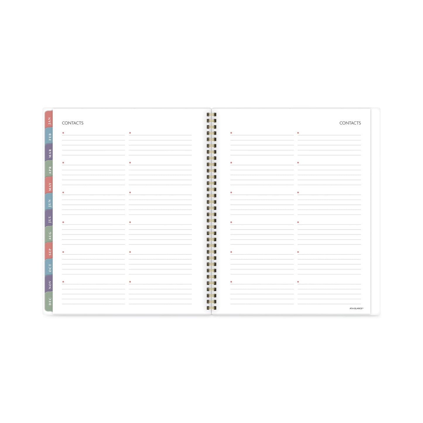 AT-A-GLANCE Badge Hand Drawn Geo Weekly/Monthly Planner, Badge Geo Artwork, 11x8.5, Blue/White Cover, 13-Month(Jan to Jan): 2023 to 2024