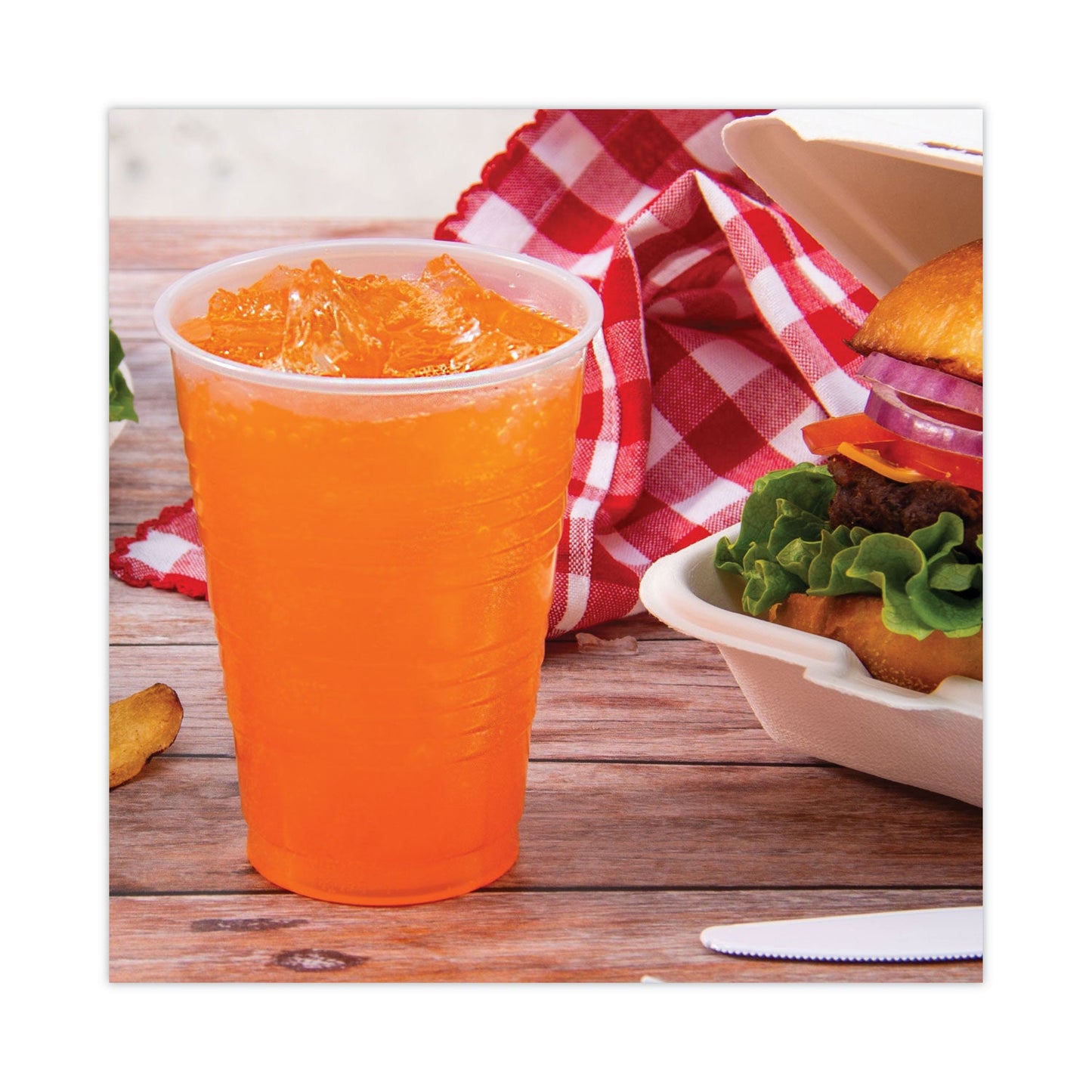 Dart High-Impact Polystyrene Cold Cups, 12 oz, Translucent, 1,000/Carton