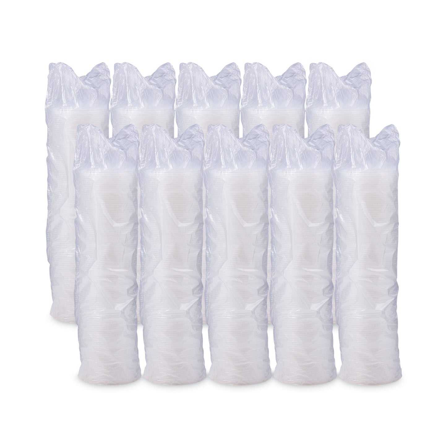 Dart Lift n' Lock Plastic Hot Cup Lids, With Straw Slot, Fits 10 oz to 14 oz Cups, Translucent, 100/Sleeve, 10 Sleeves/Carton