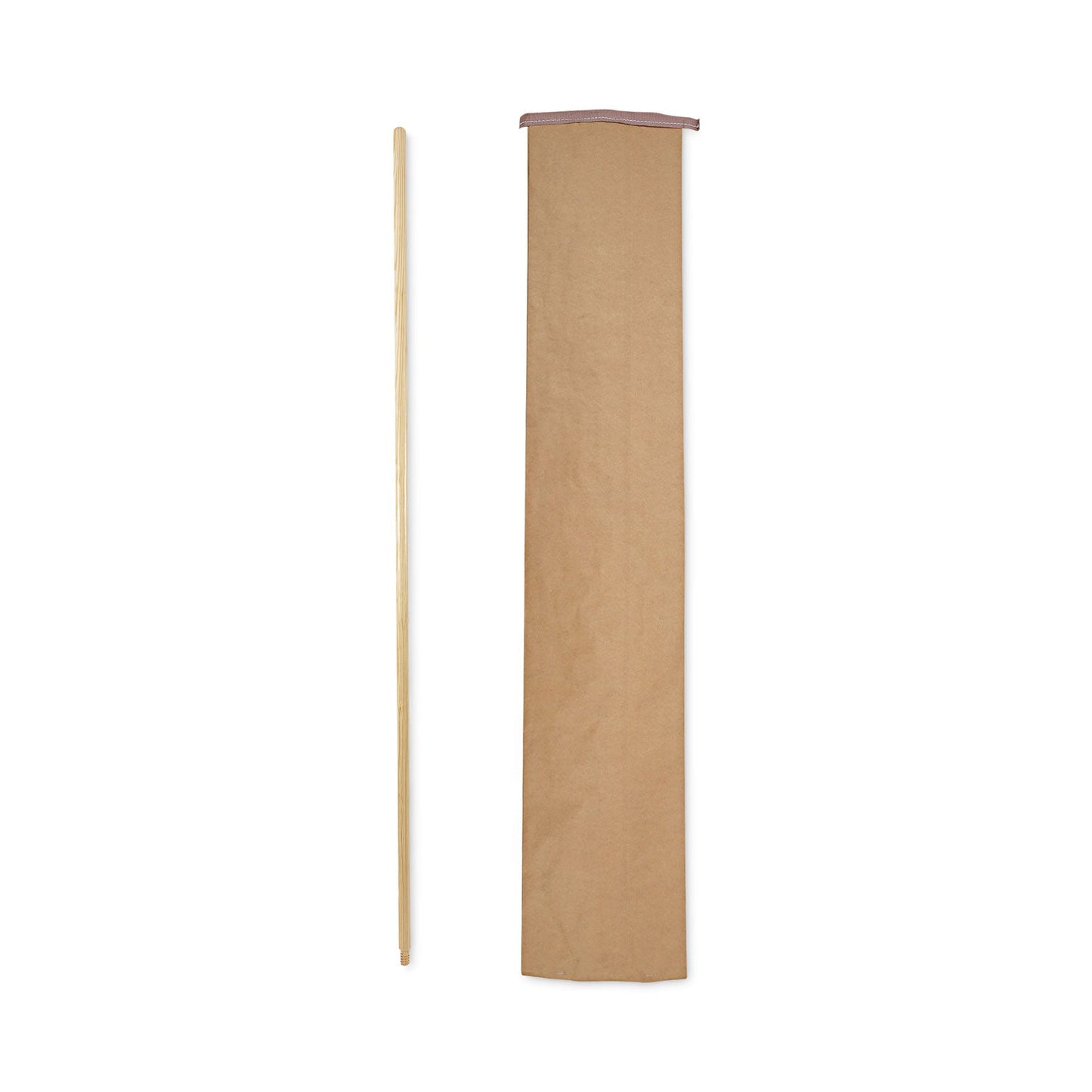 Boardwalk Threaded End Broom Handle, Lacquered Wood, 0.94" dia x 60", Natural