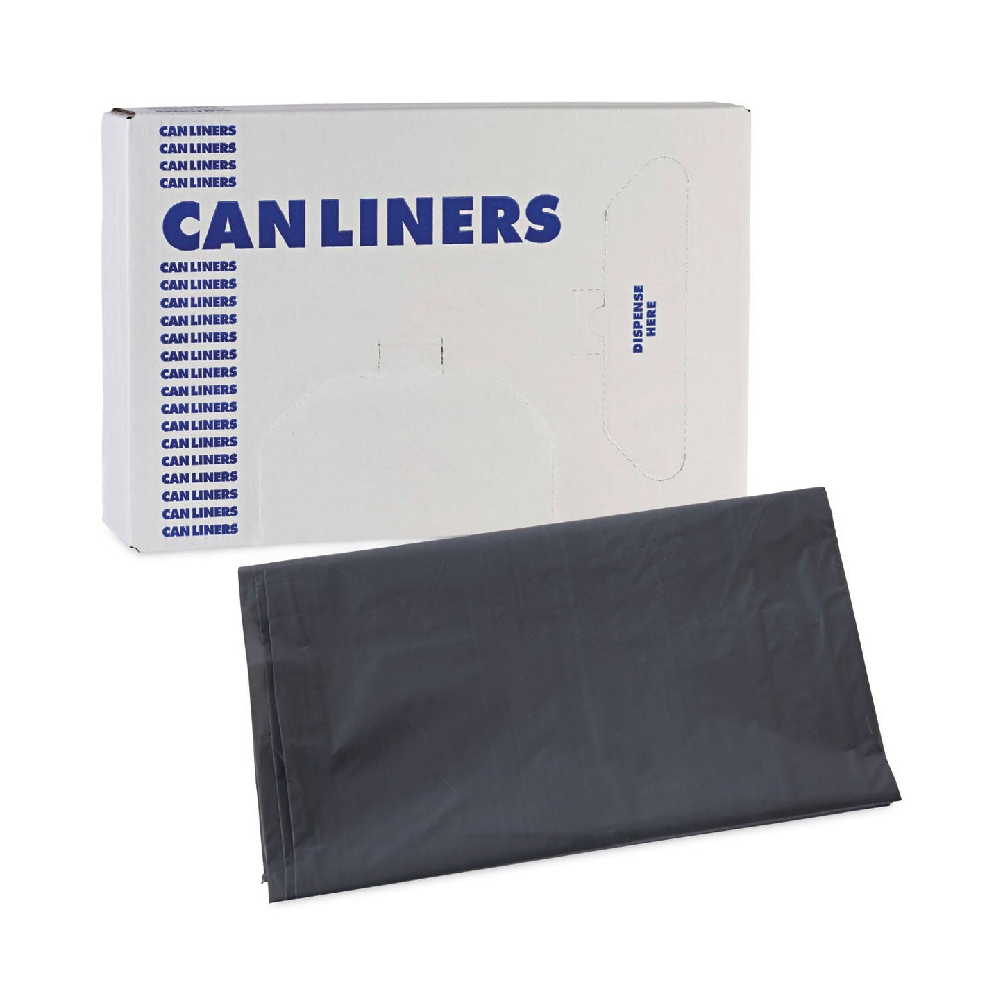 Boardwalk Linear Low Density Industrial Can Liners, 33 gal, 1.3 mil, 33 x 39, Gray, 100/Carton
