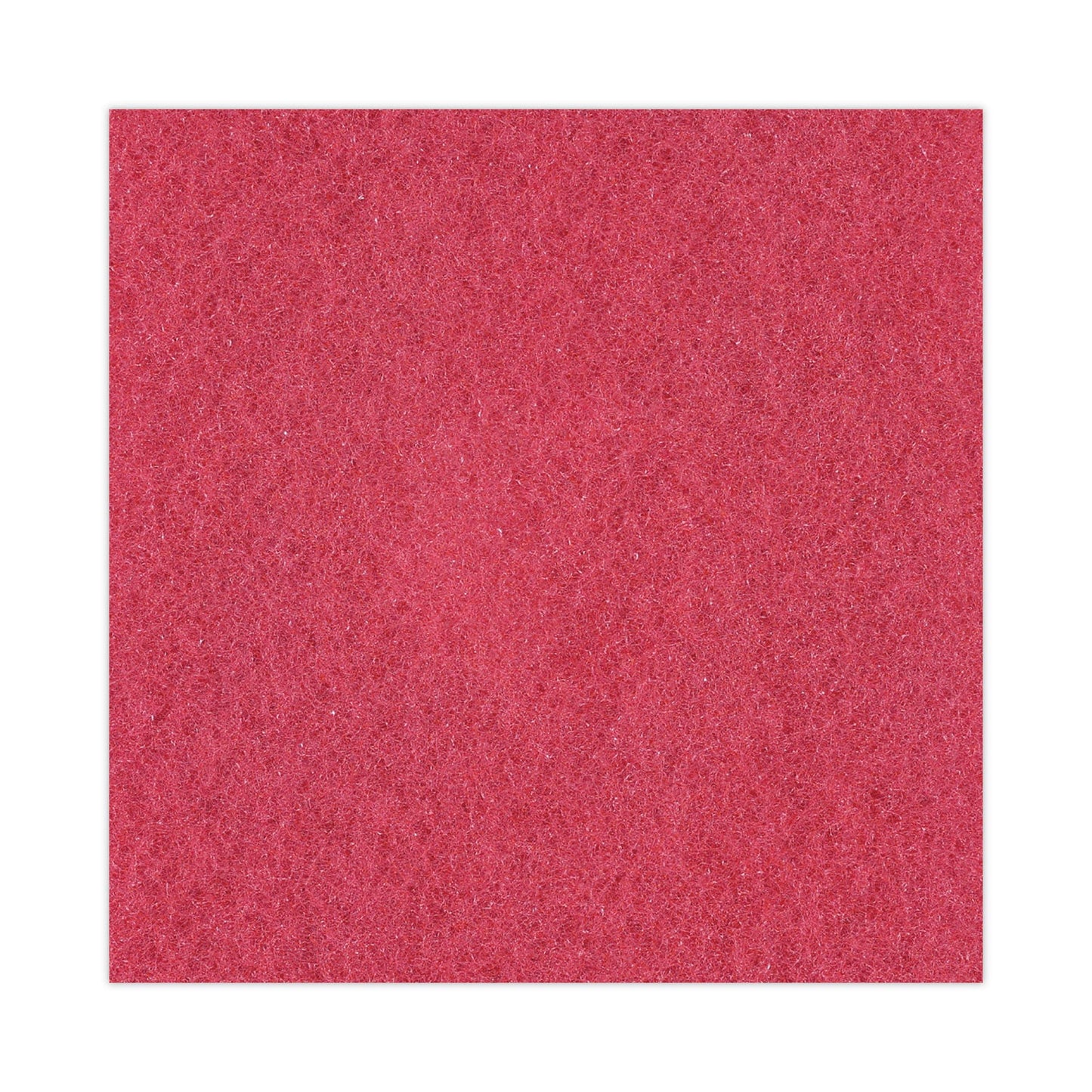 Boardwalk Buffing Floor Pads, 12" Diameter, Red, 5/Carton