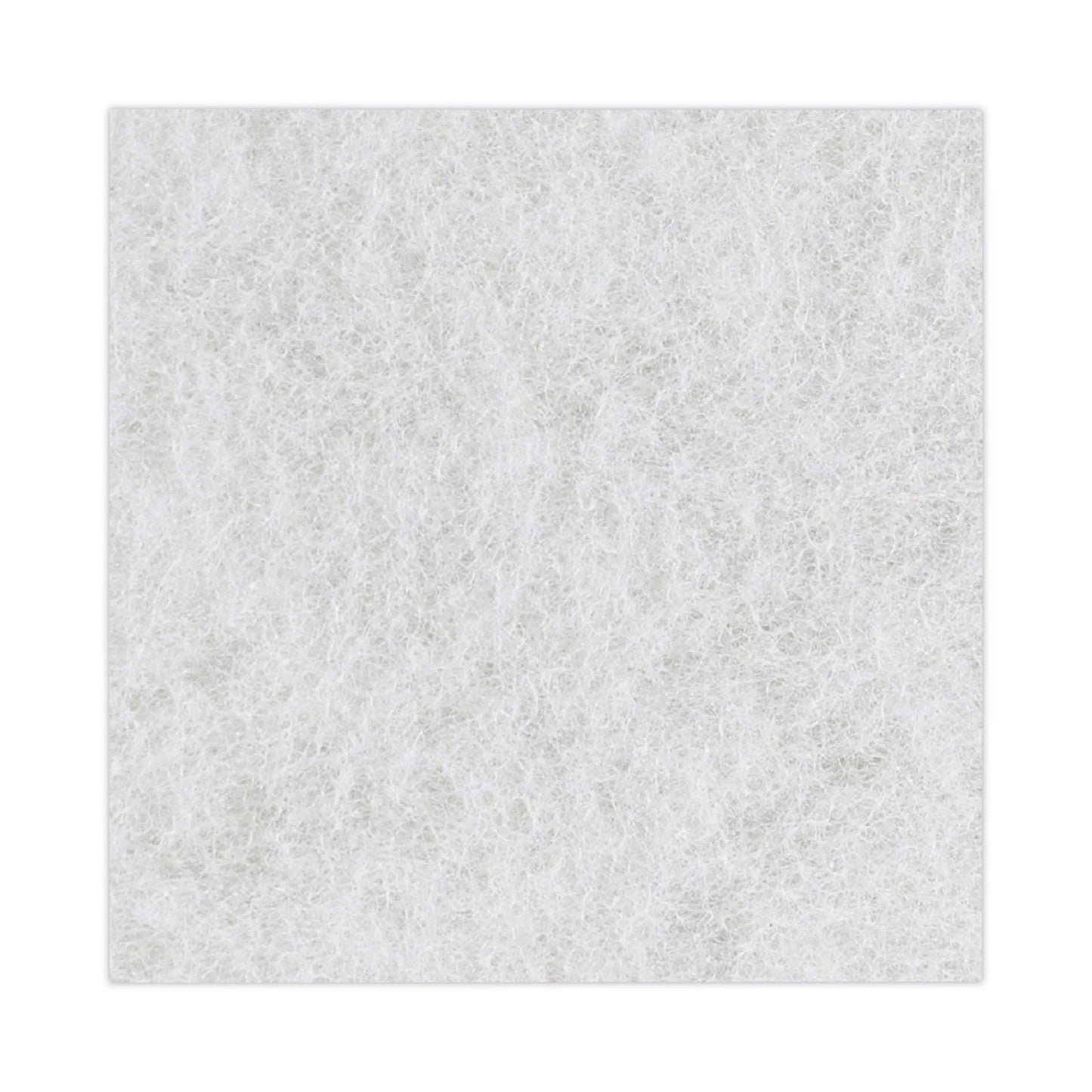 Boardwalk Light Duty Scour Pad, 4.63 x 10, White, 20/Carton