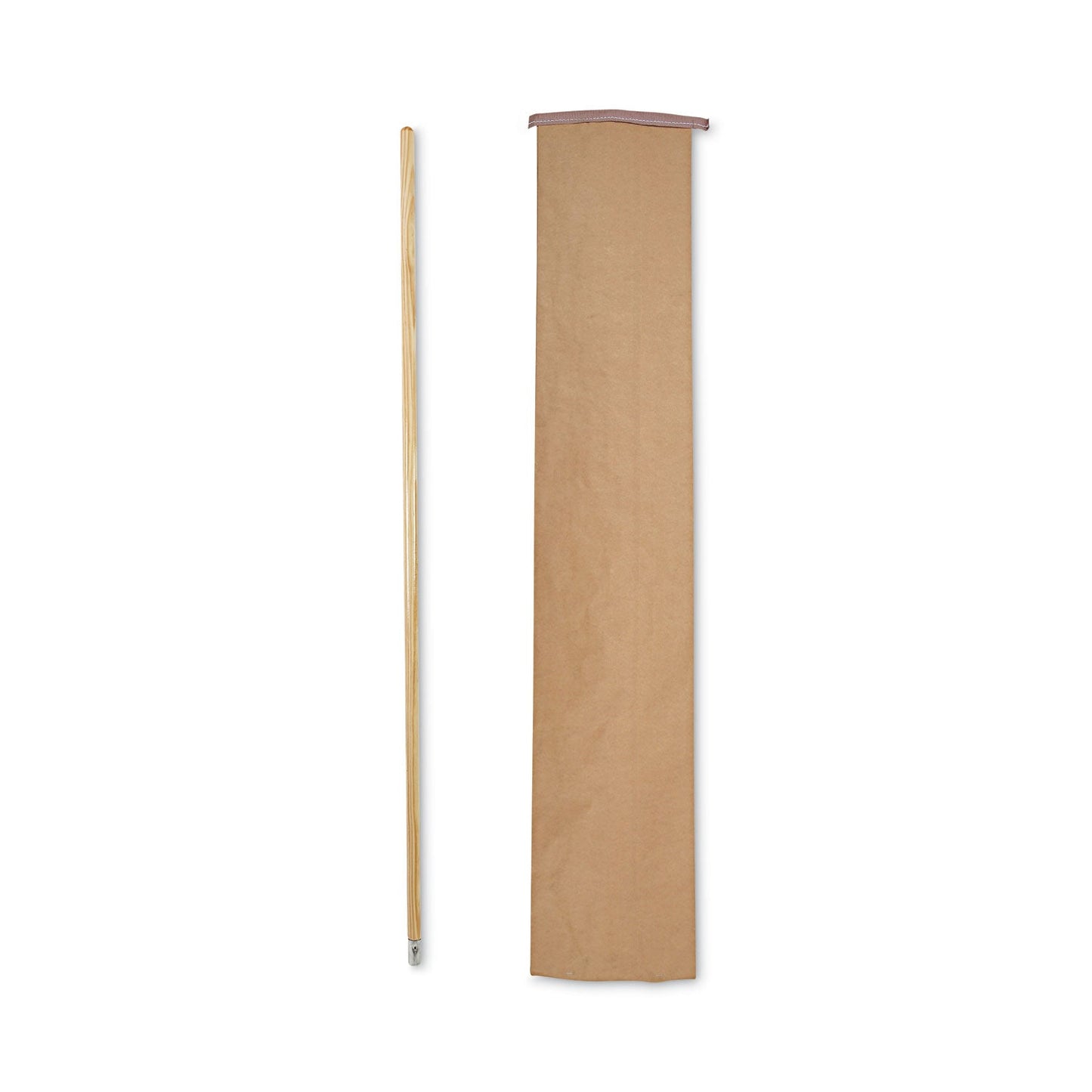 Boardwalk Lie-Flat Screw-In Mop Handle, Lacquered Wood, 1.13" dia x 60", Natural